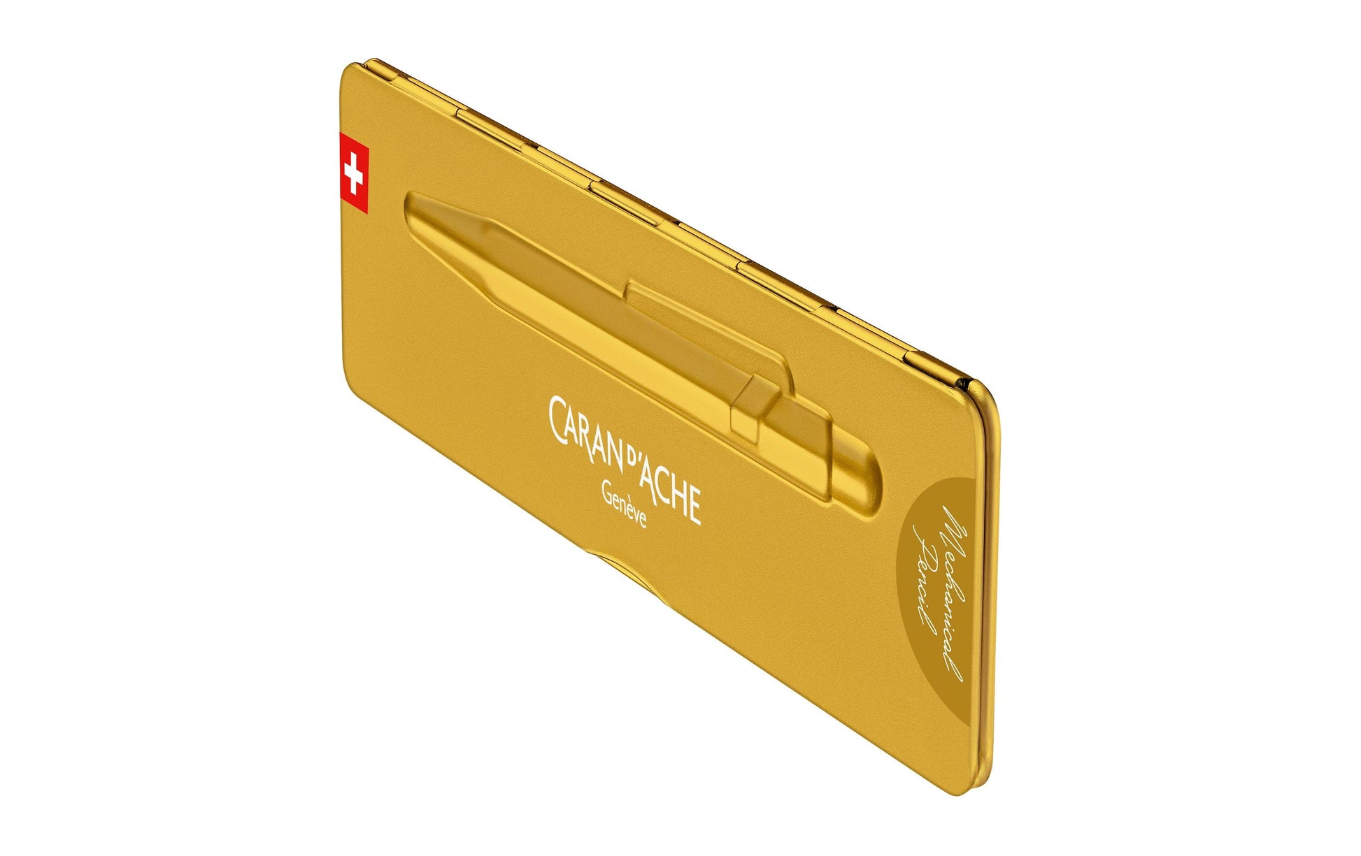 Caran d-Ache Caran d'Ache 849 Premium Goldbar Druckbleistift – 0,7 mm – Aluminium – Gold – Mit Radierer