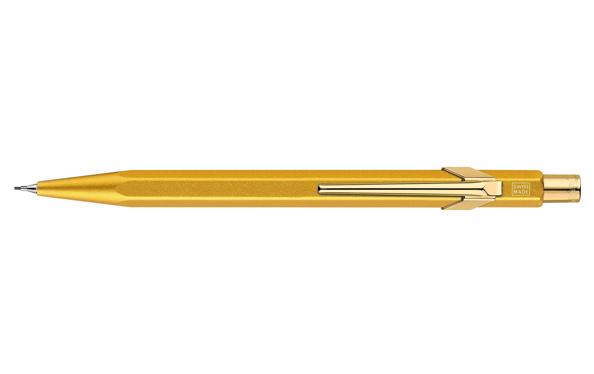 Caran d-Ache Caran d'Ache 849 Premium Goldbar Druckbleistift – 0,7 mm – Aluminium – Gold – Mit Radierer