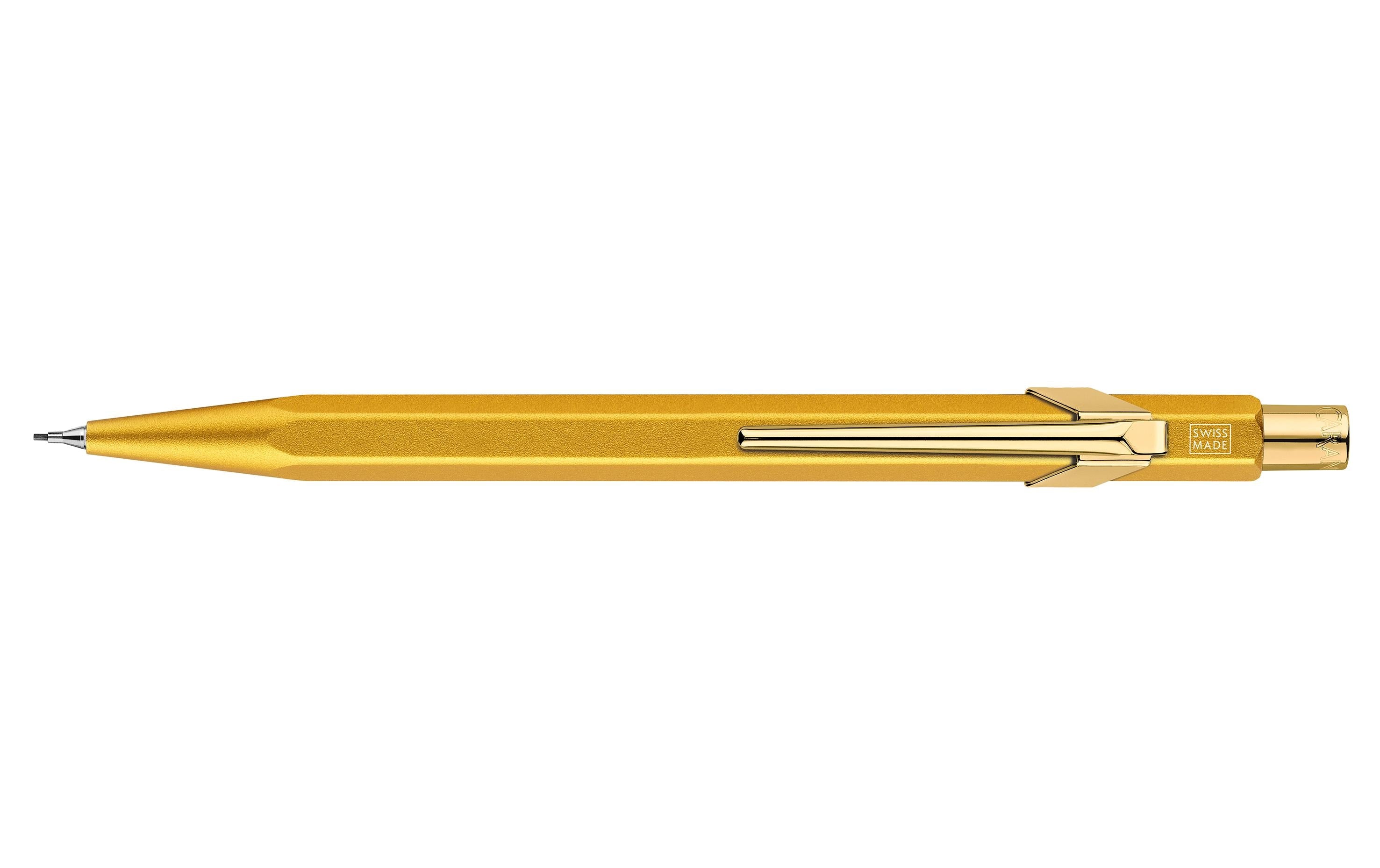 Caran d-Ache Caran d'Ache 849 Premium Goldbar Druckbleistift – 0,7 mm – Aluminium – Gold – Mit Radierer