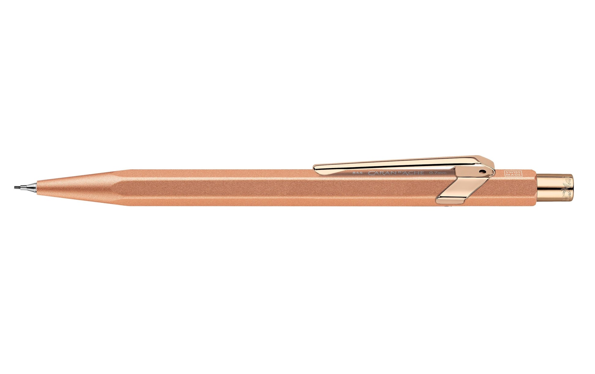 Caran d-Ache 849 Premium Brut Rosé Druckbleistift – 0,7 mm – Aluminium – Roségold