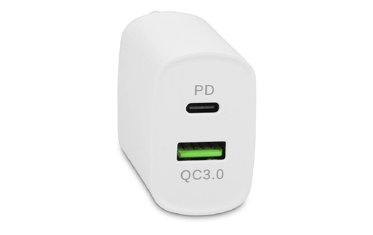 LMP Ladegerät – USB-C + USB-A, 20 W, PD, QC 3.0, Weiss, 23011