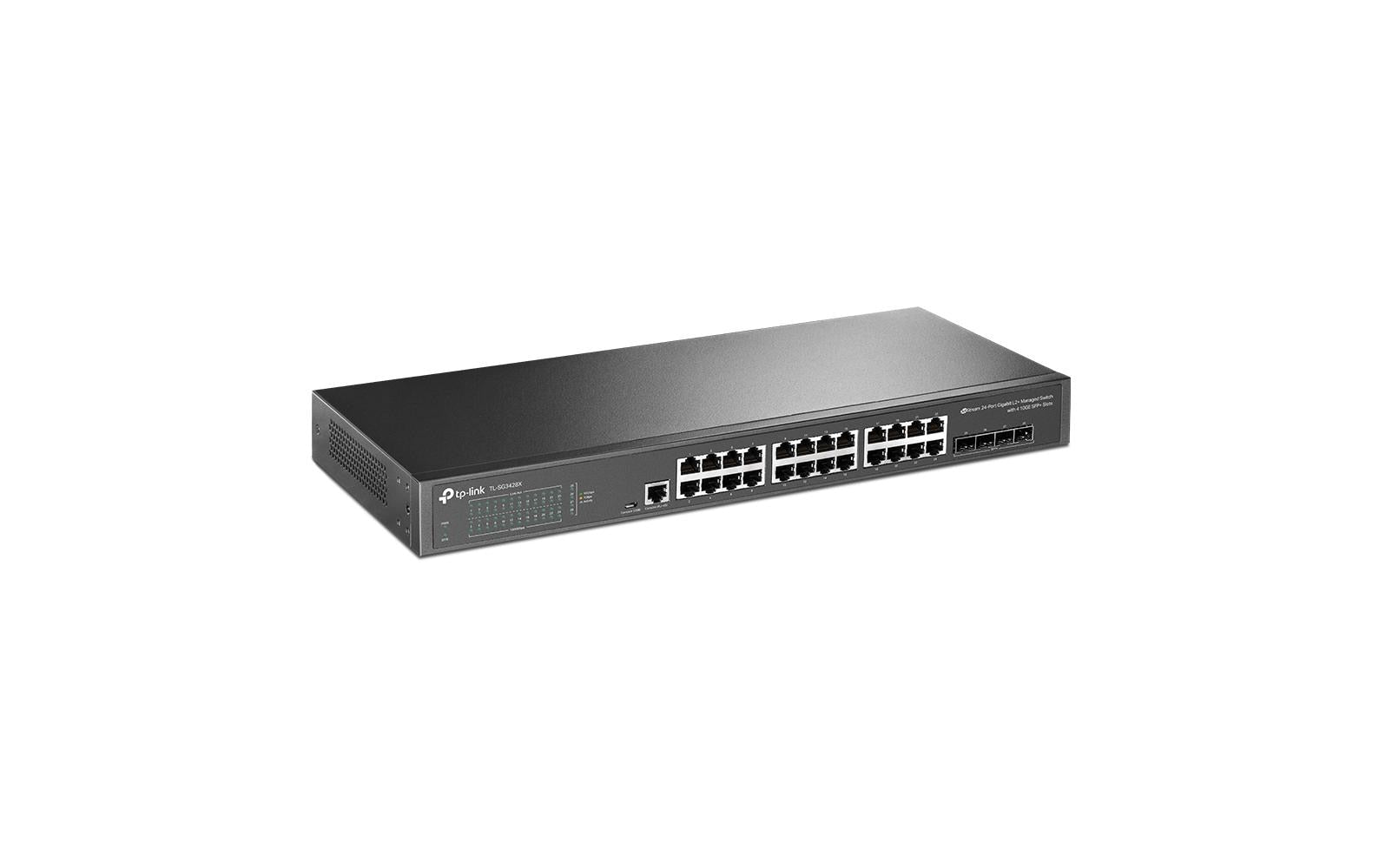 TP-Link SG3428X – Managed Switch – 24×GbE, 4×SFP+, L2+/L3, 1U