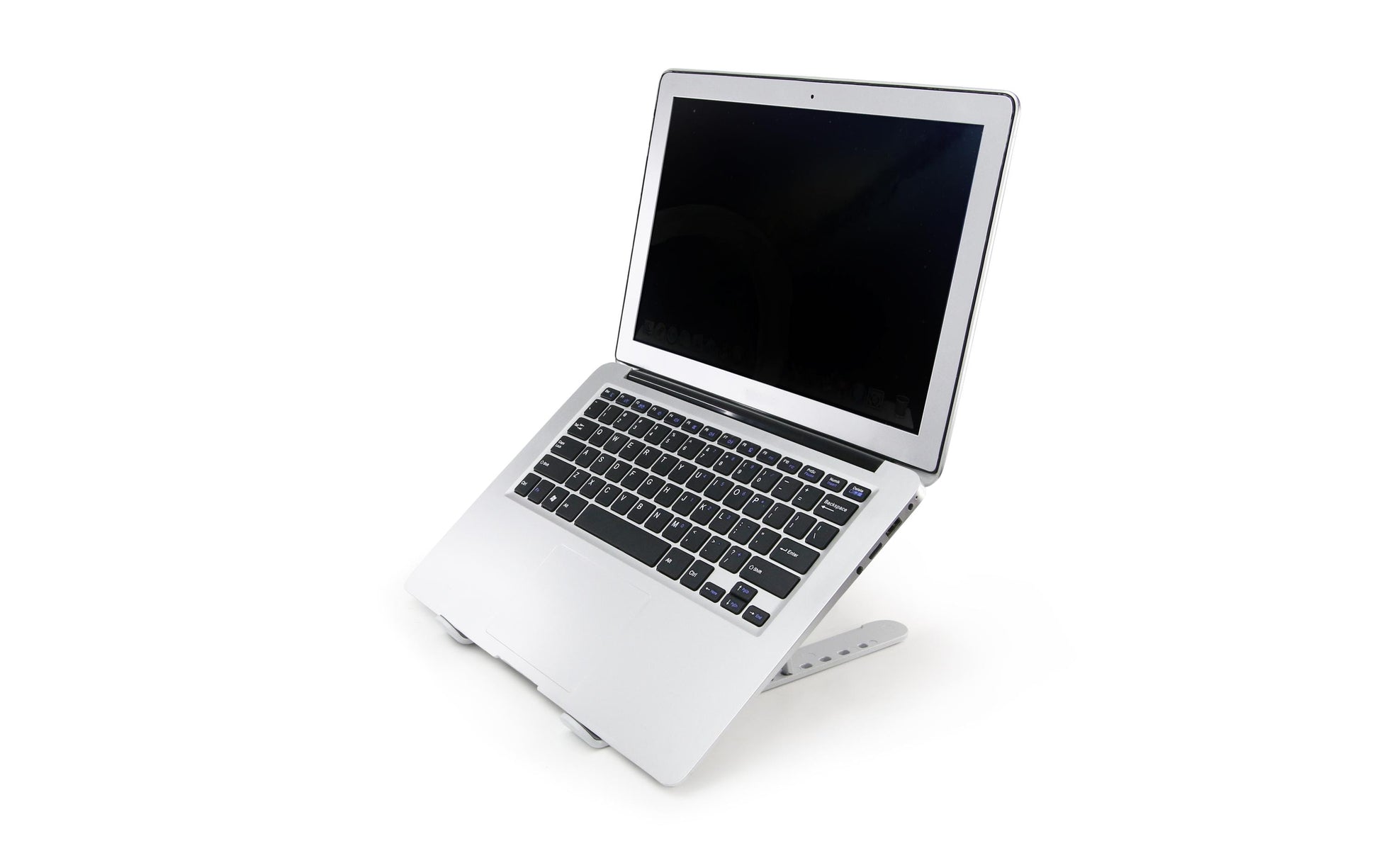 DICOTA Laptop-Ständer – für Laptops und Tablets – 7 Höhenstufen, faltbar – Schwarz/Silber