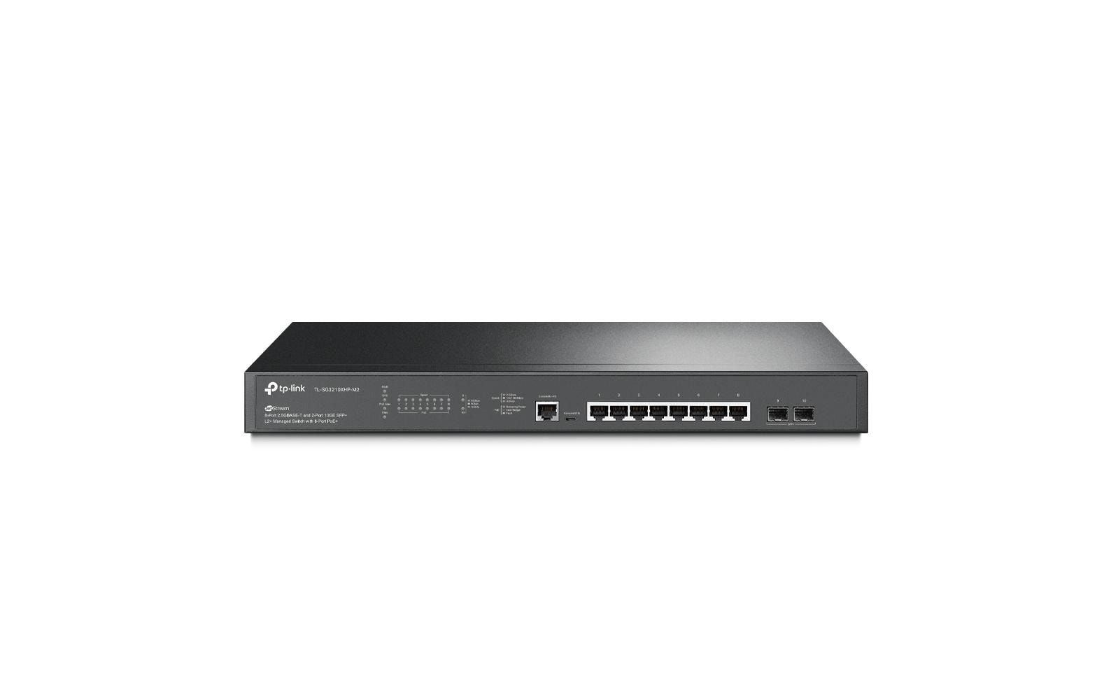 TP-Link SG3210XHP-M2 – Managed Switch – 8×2.5G, 2×SFP+, L2+, PoE+ 240 W, 1U
