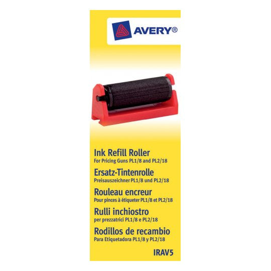 AVERY Zweckform Farbrolle für Preisauszeichner – 161 × 58 mm, schwarz, für PL1/8, PL2/18
