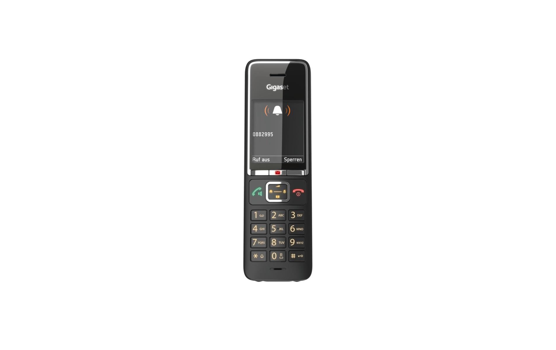Gigaset Comfort 550 HX – WLAN-Telefon (Handgerät), Zusatzmobilteil mit Ladeschale, Schwarz