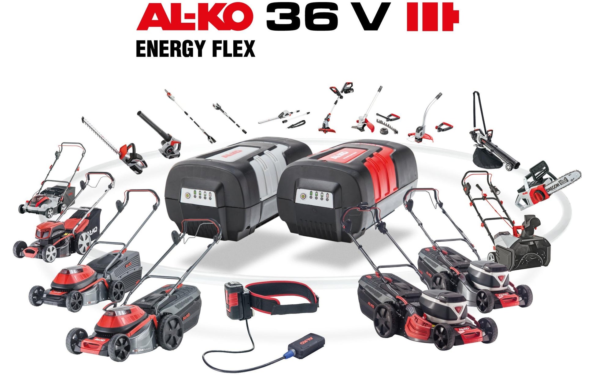 AL-KO ST 4048 Akku-Schneefräse – 36 V – Arbeitsbreite 480 mm – LED-Licht, Solo – ENERGY FLEX
