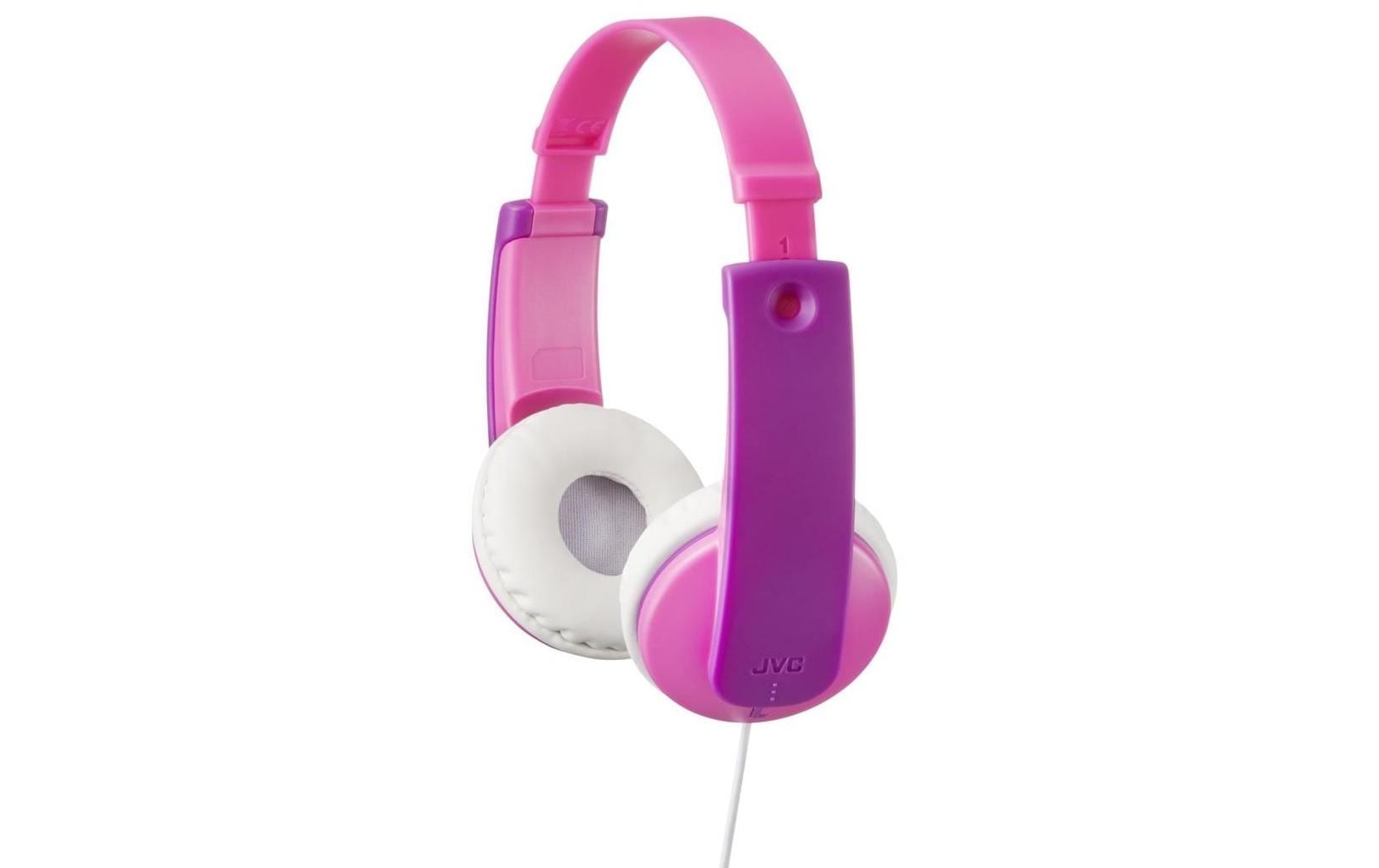 JVC HA-KD7-PN – On-Ear Kopfhörer – 3,5 mm Klinke, geschlossen, Lautstärkebegrenzung – Pink/Violett