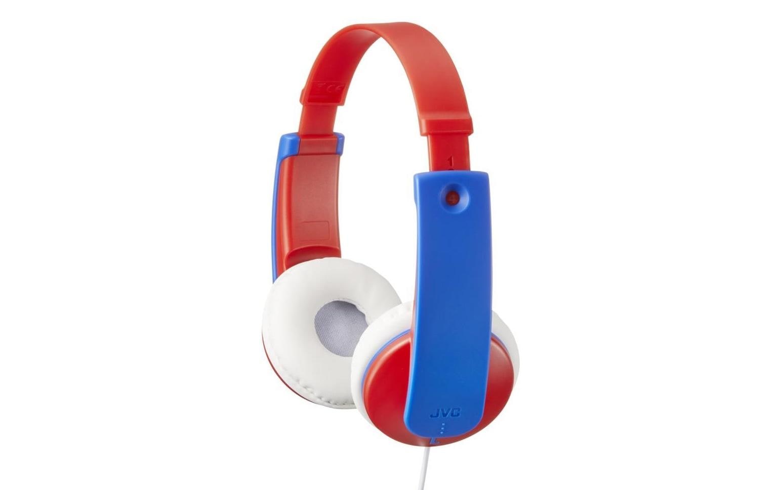 JVC HA-KD7-RN – On-Ear Kopfhörer – 3,5 mm Klinke, Lautstärkebegrenzung – Rot