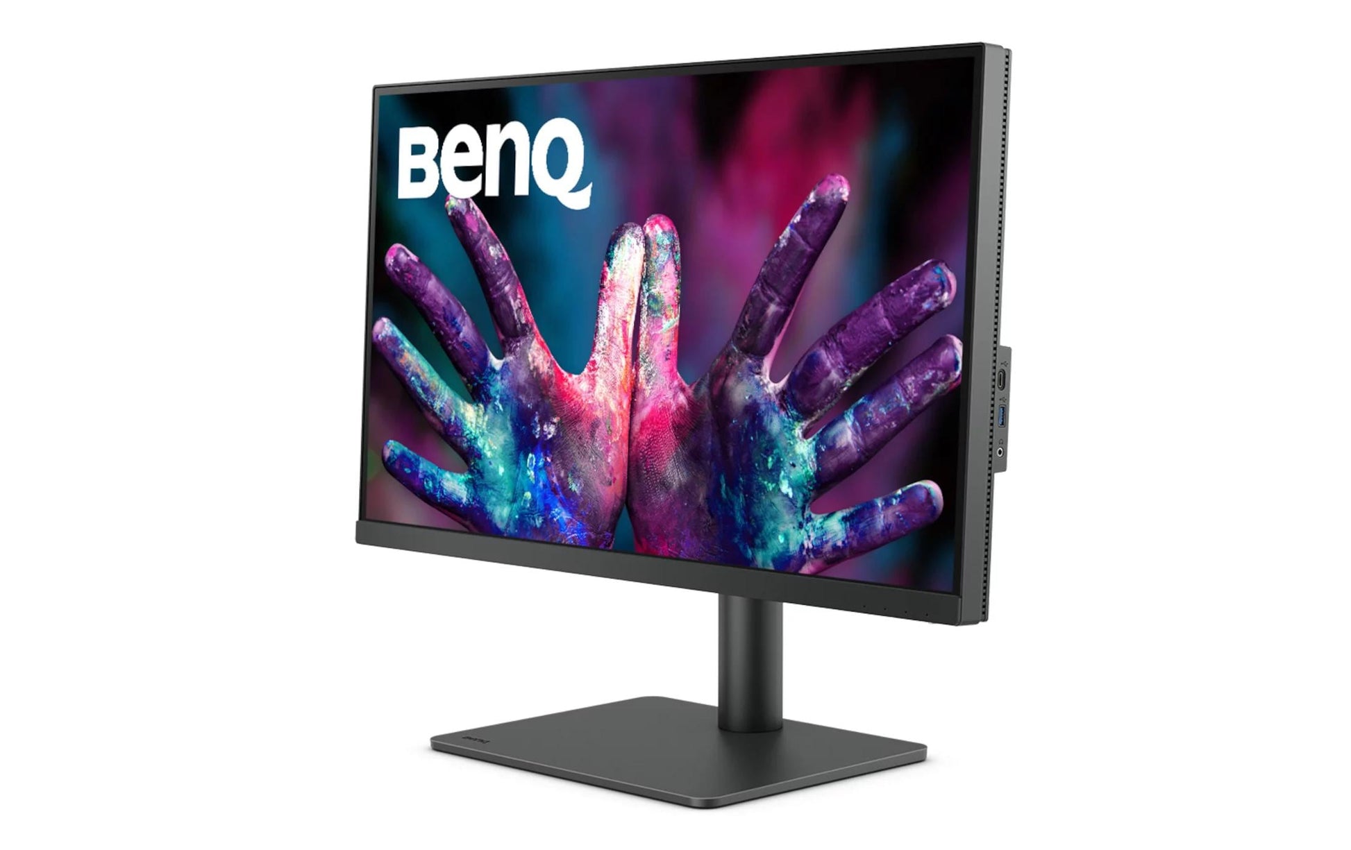 BenQ PD2705U – Monitor, 27", 3840 × 2160 (UHD 4K), IPS, 60 Hz, 250 cd/m², KVM, USB-C, VESA 100 × 100, Schwarz