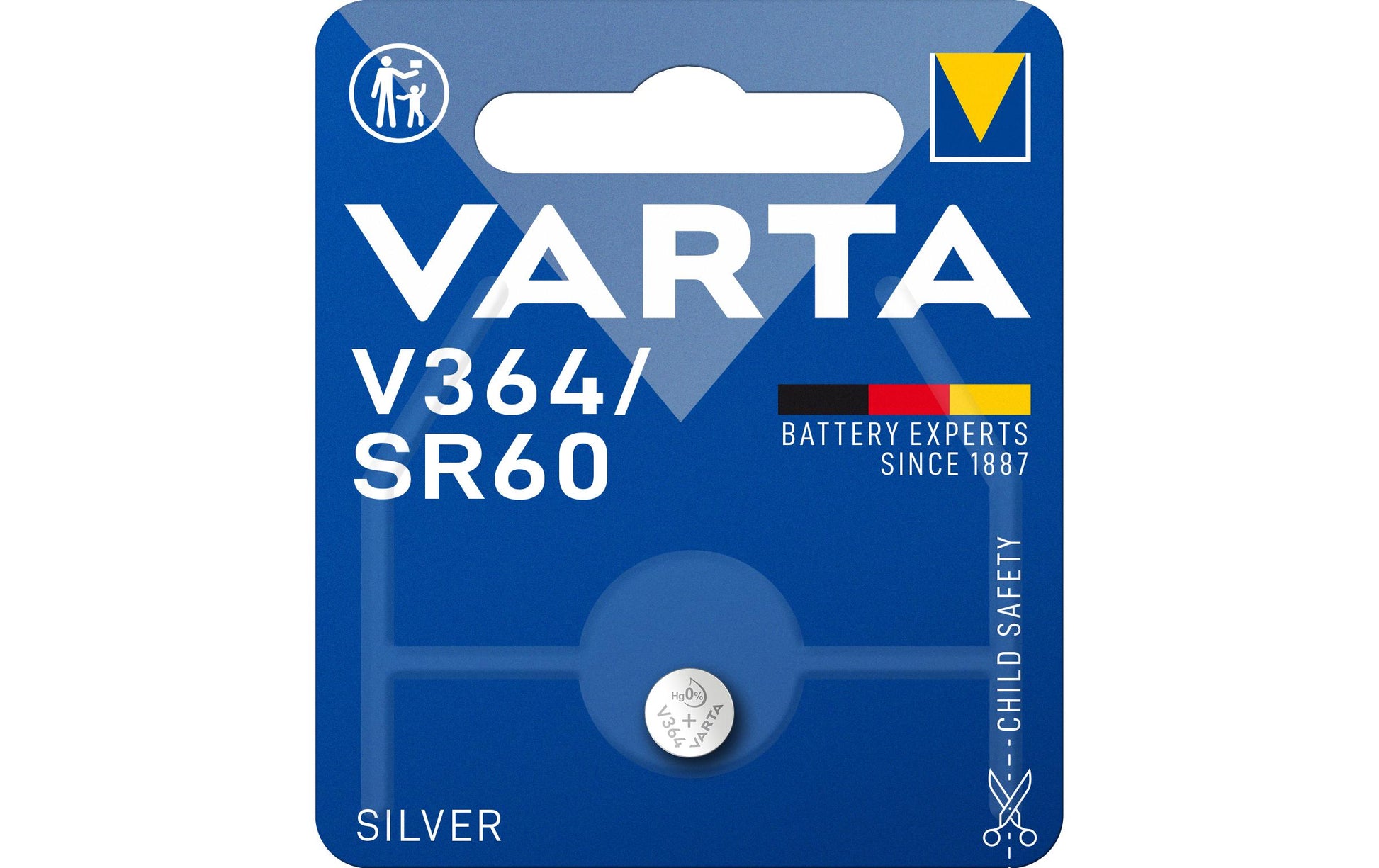 Varta Knopfzelle SR60, Silberoxid, 1,55 V – 1 Stk.