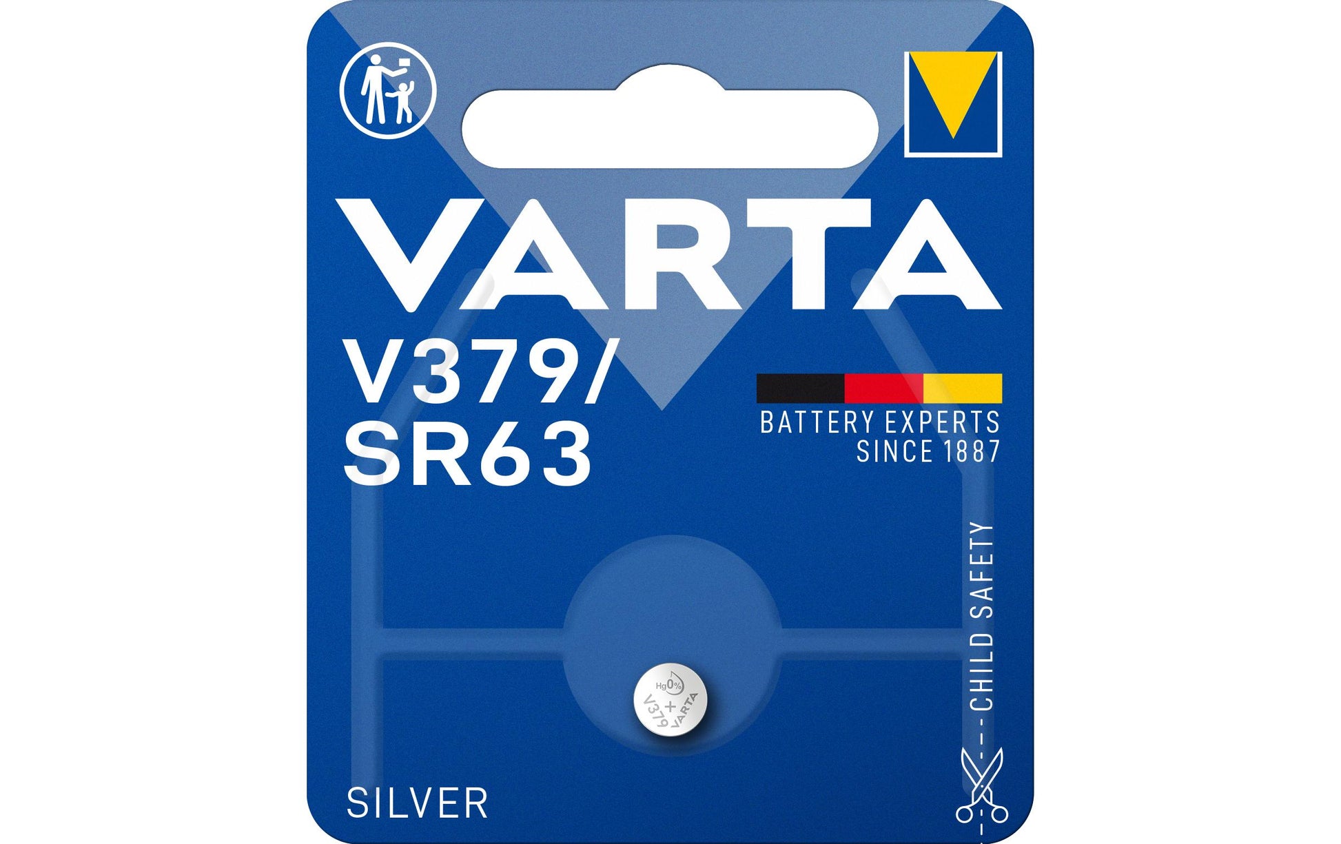 Varta Knopfzelle SR63, Silberoxid, 1,55 V – 1 Stk.