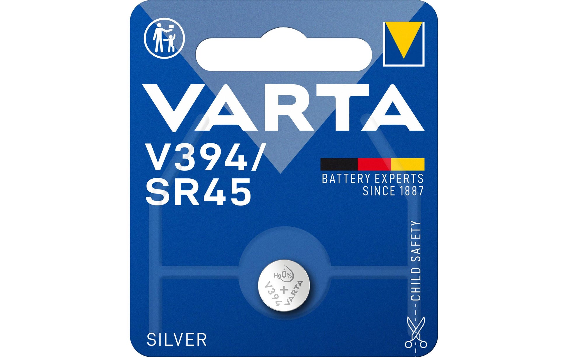 Varta Knopfzelle V394, Silberoxid, 1,55 V – 1 Stk.