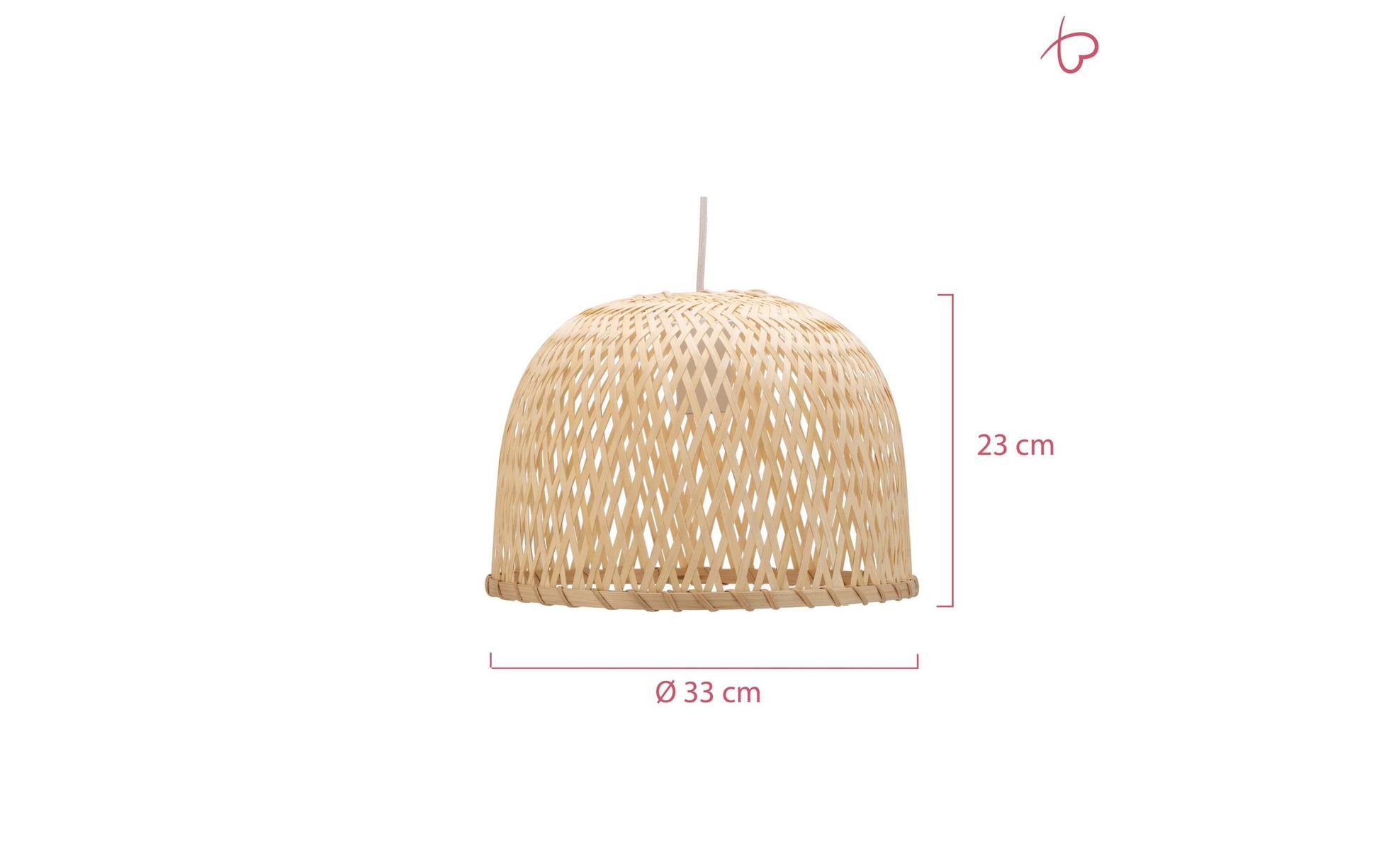Pauleen Pendelleuchte Woody Pearl – Ø 33 × 23 cm, 20 W, beige/weiss, E27