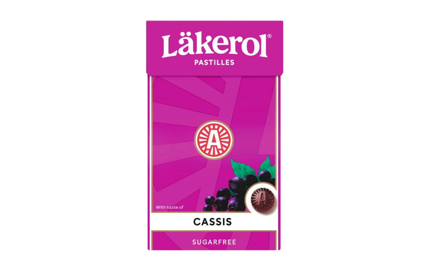 Läkerol Lutschbonbons – Cassis, zuckerfrei – 27 g
