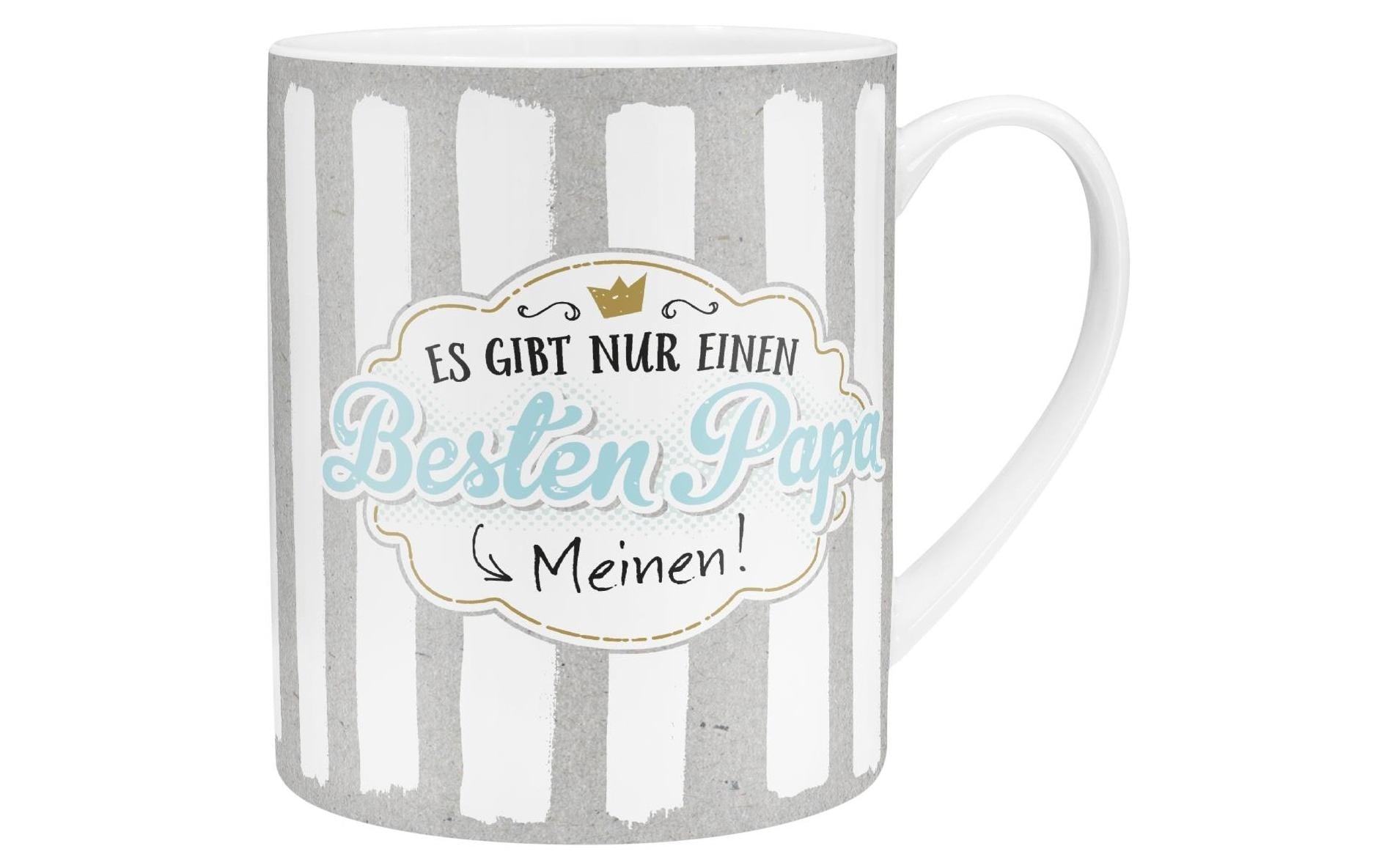Sheepworld Tasse – 600 ml, Ø 9,5 cm, H 11,5 cm, Porzellan, Hellgrau, spülmaschinenfest