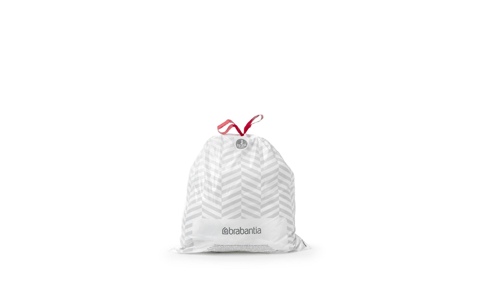 Brabantia Kehrichtsack PerfectFit – 23 l, mit Zugband, HDPE, weiss, 535 × 550 mm, 20 Stk