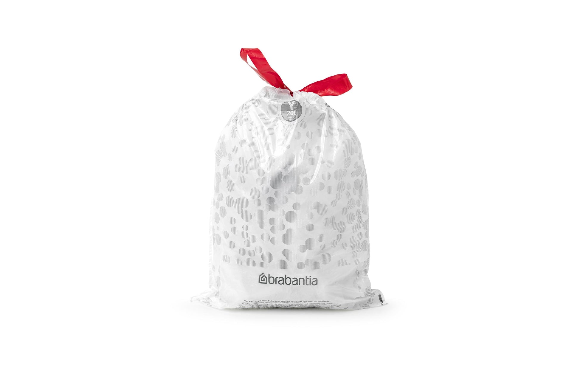 Brabantia Kehrichtsack für NewIcon 20 l – 20 l, mit Zugband, HDPE, weiss, 412 × 545 mm, 20 Stk
