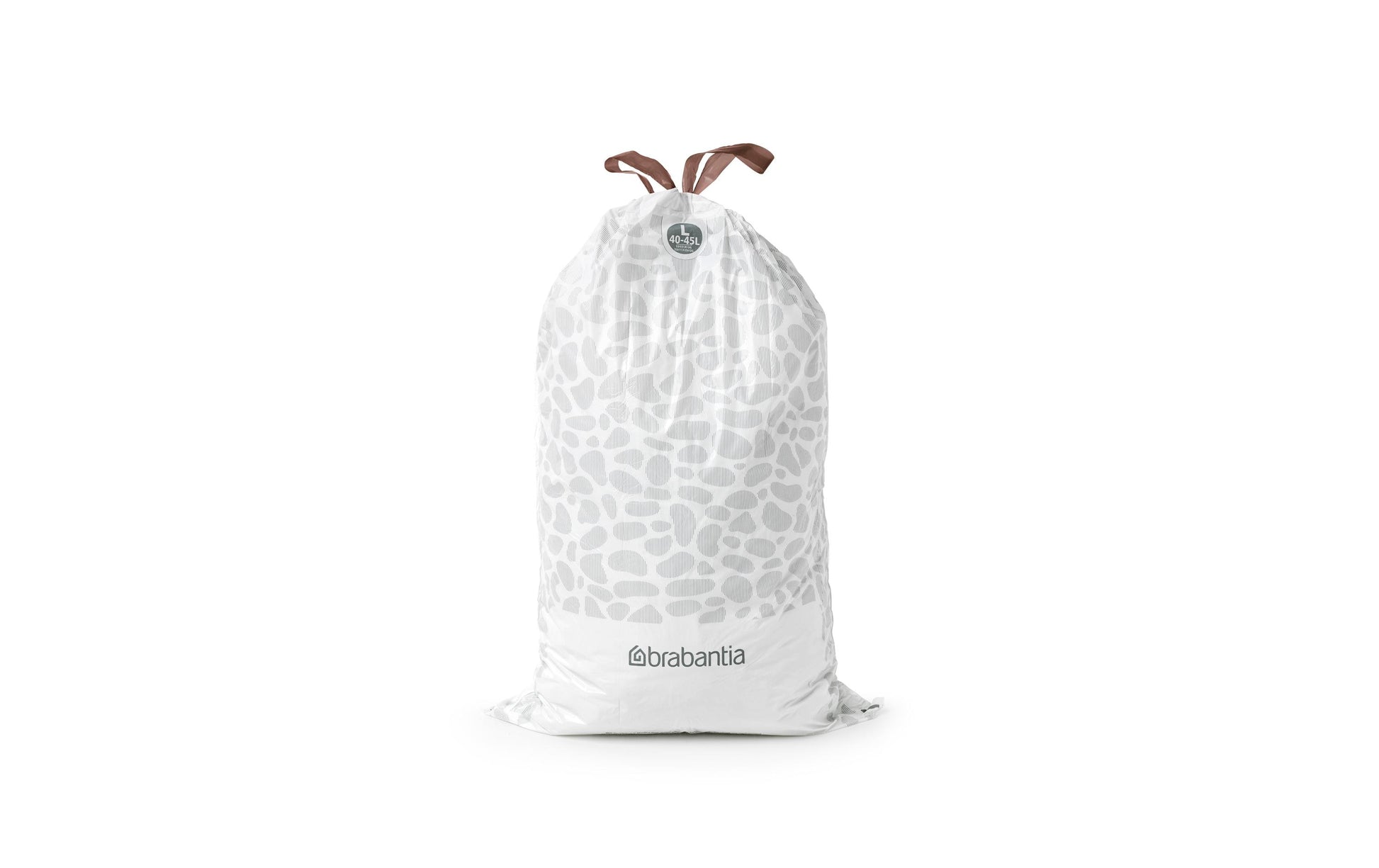 Brabantia Kehrichtsack für PerfectFit – 45 l, mit Zugband, PE, weiss, 1000 µm, 520 × 810 × 1 mm, 10 Stk