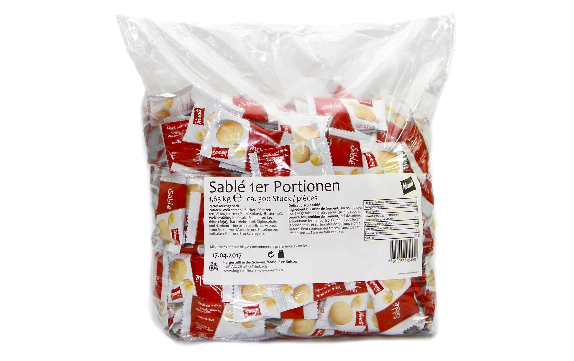 Wernli Gebäck – Sablé, 300 × 5,5 g (1,65 kg)