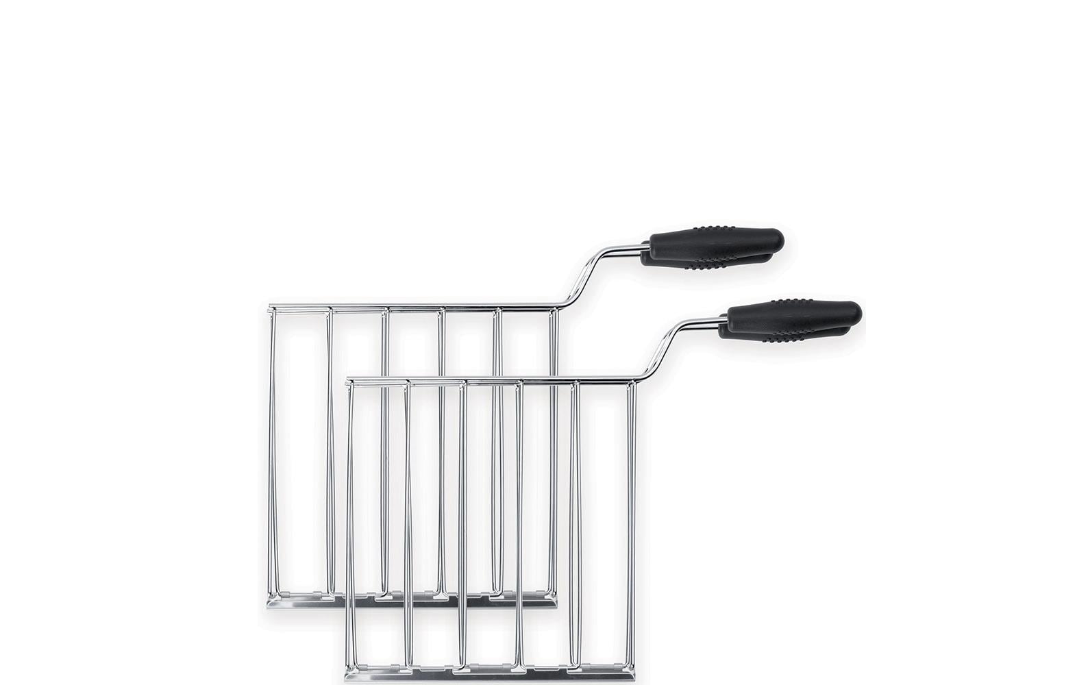 SMEG – Sandwich-Zangen – für 2-Schlitz-Toaster, 2 Stk., Edelstahl