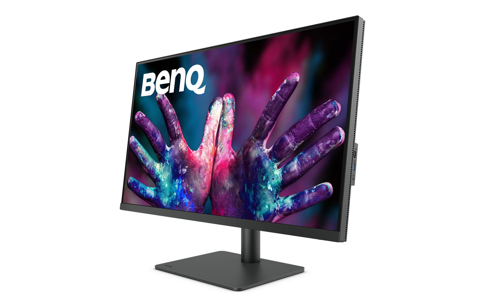 BenQ PD3205U – Monitor, 32" 3840 × 2160 (UHD 4K), IPS, 60 Hz, 350 cd/m², KVM, USB-C, VESA 100 × 100, Schwarz