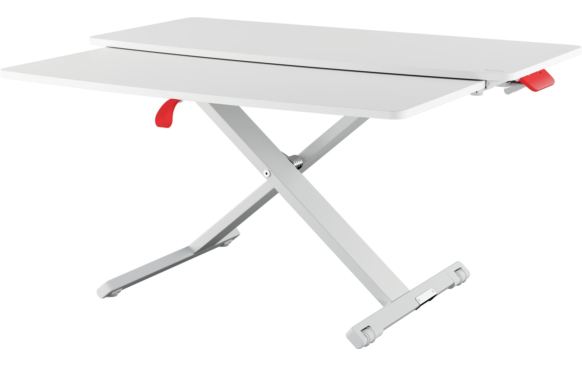 Leitz Stehtisch – 42 × 80 × 7,2-38 cm – grau – höhenverstellbar