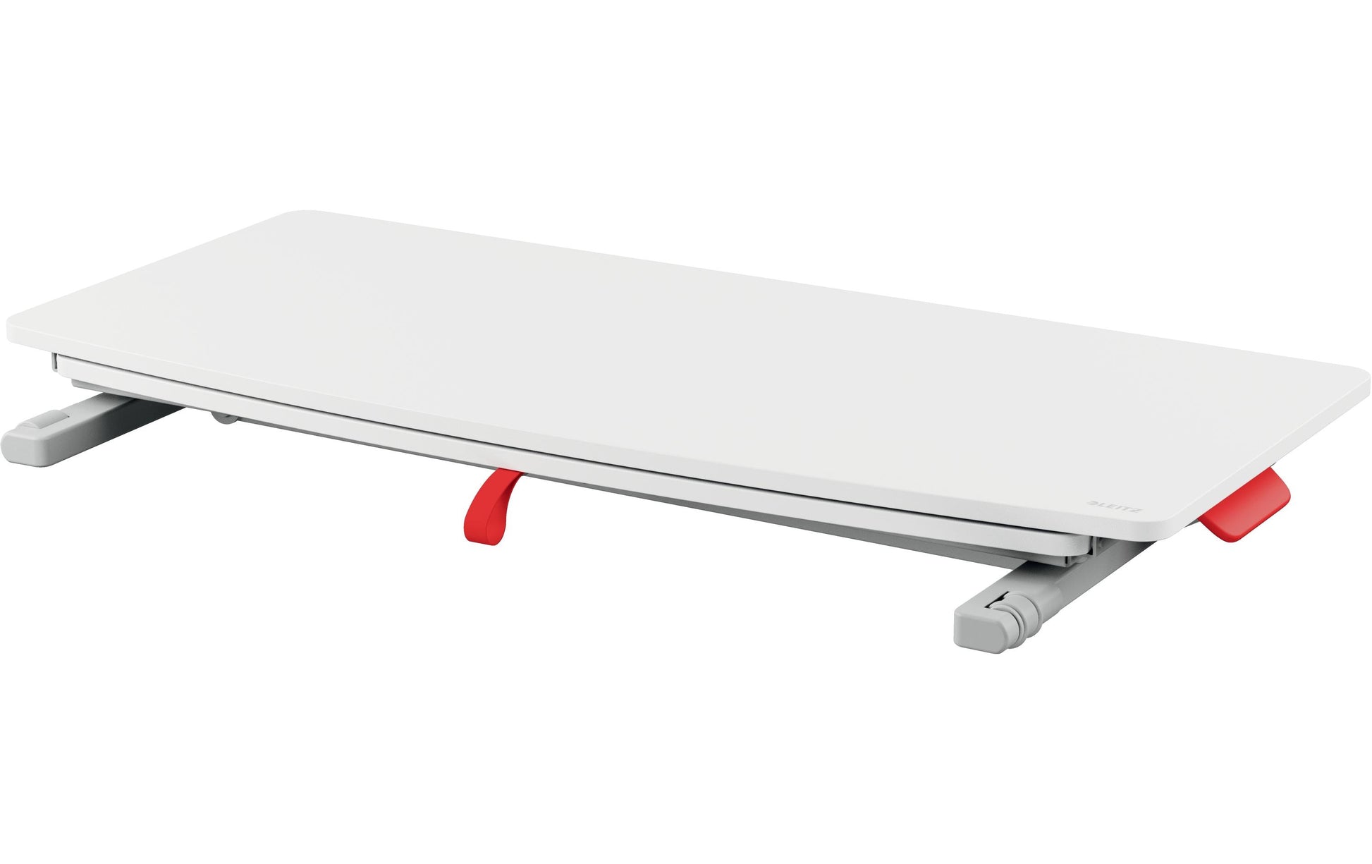 Leitz Stehtisch – 42 × 80 × 7,2-38 cm – grau – höhenverstellbar