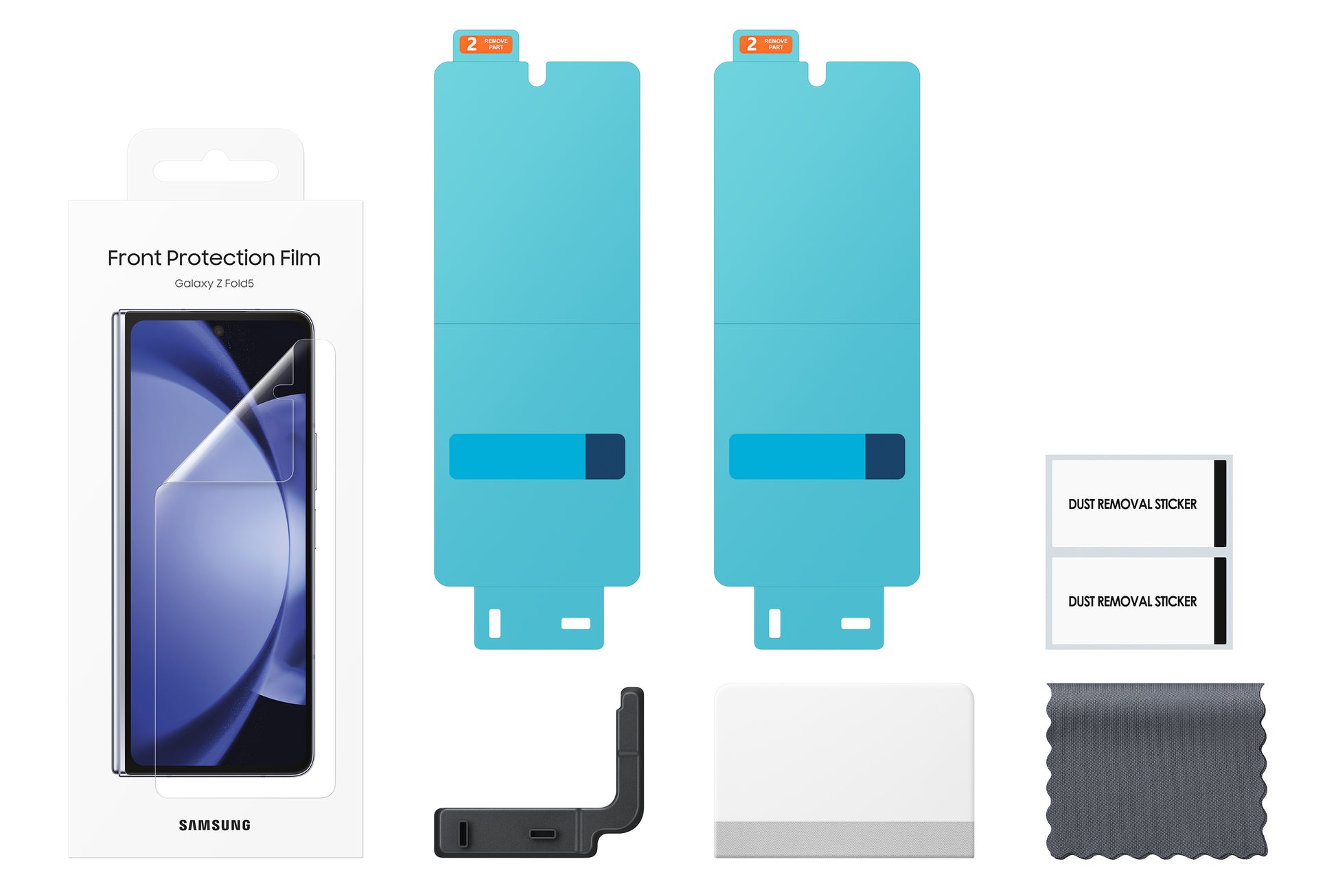 Samsung Displayschutzfolie – für Samsung Galaxy Z Fold5, kratzresistent, staubresistent, transparent