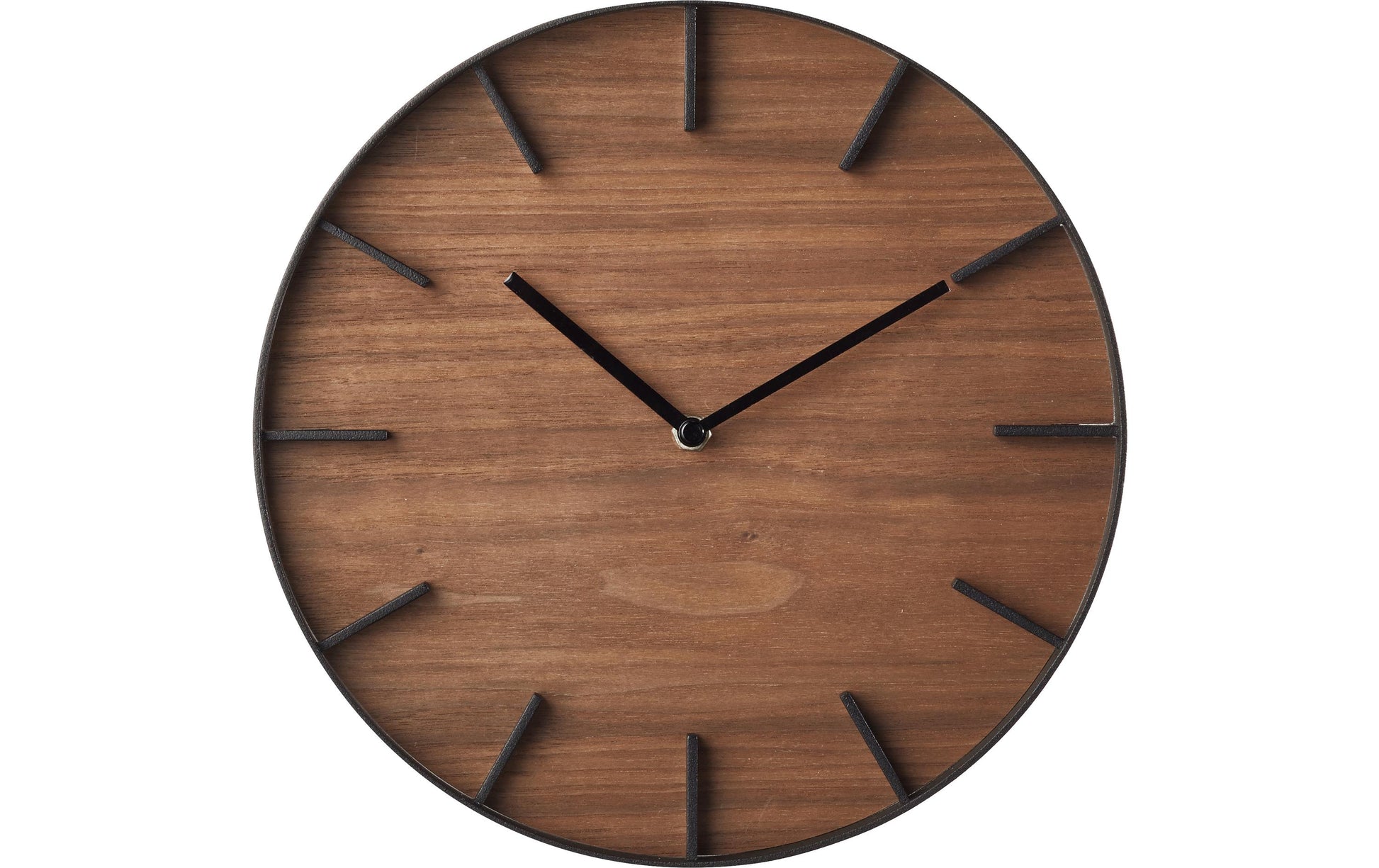 Yamazaki Wanduhr RIN – Ø 26,5 cm, schwarz, Esche