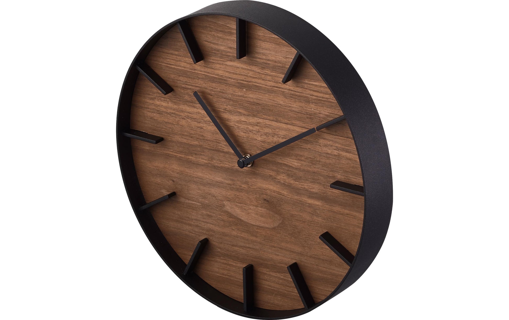 Yamazaki Wanduhr RIN – Ø 26,5 cm, schwarz, Esche