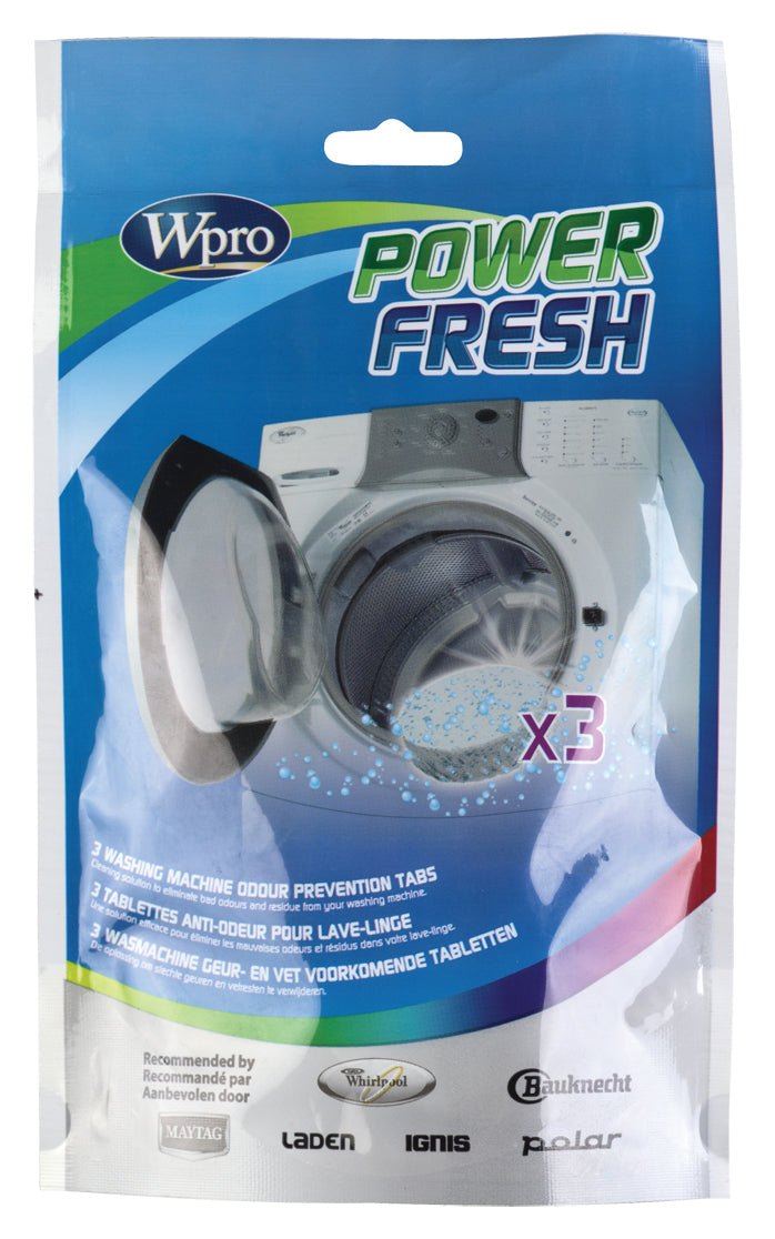 Wpro Powerfresh AFR301 Waschmaschinenreiniger – für Waschmaschine – 3 Tabs