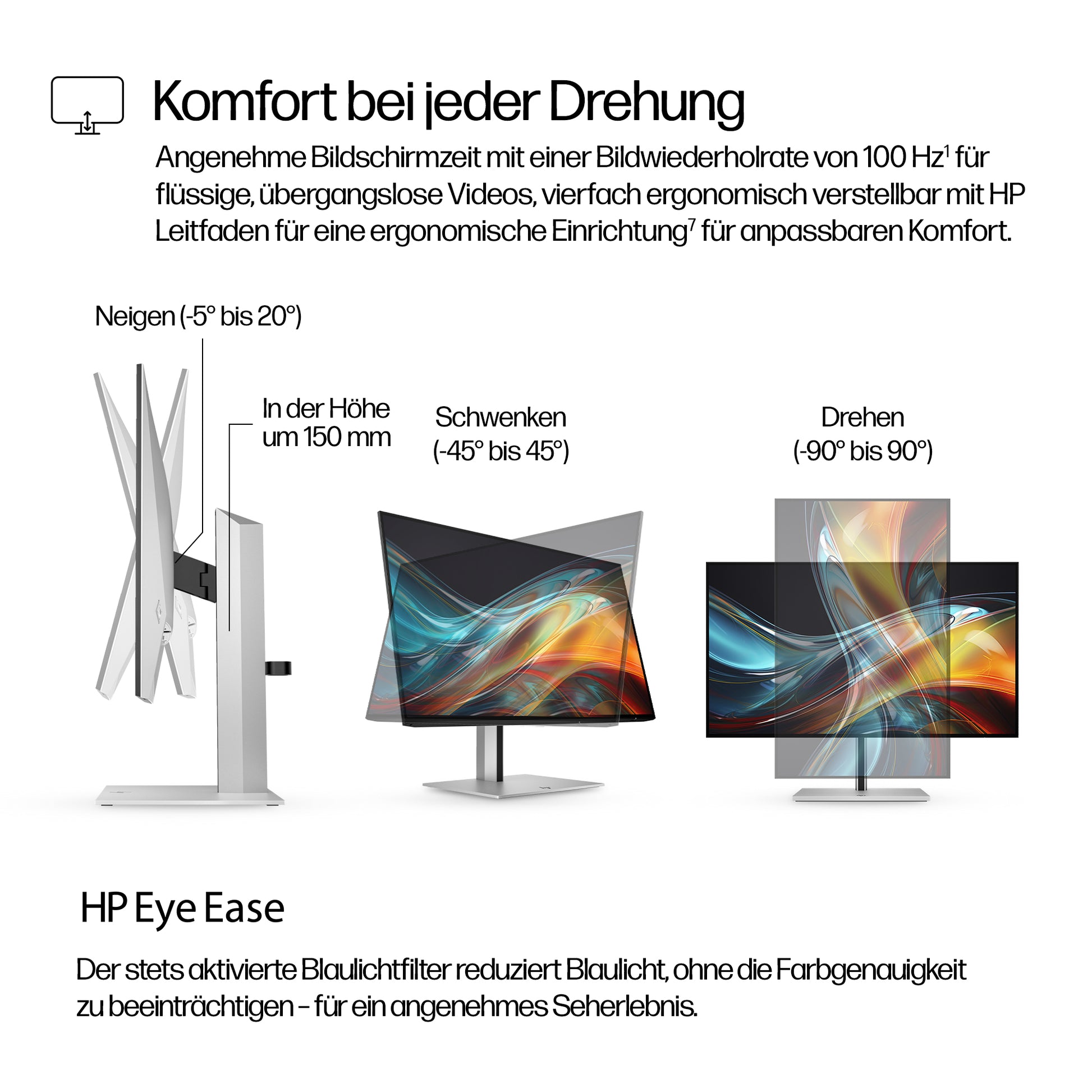 HP 724PN – Monitor, 24" 1920 × 1200 (WUXGA), IPS, 350 cd/m², HDMI, DisplayPort, USB