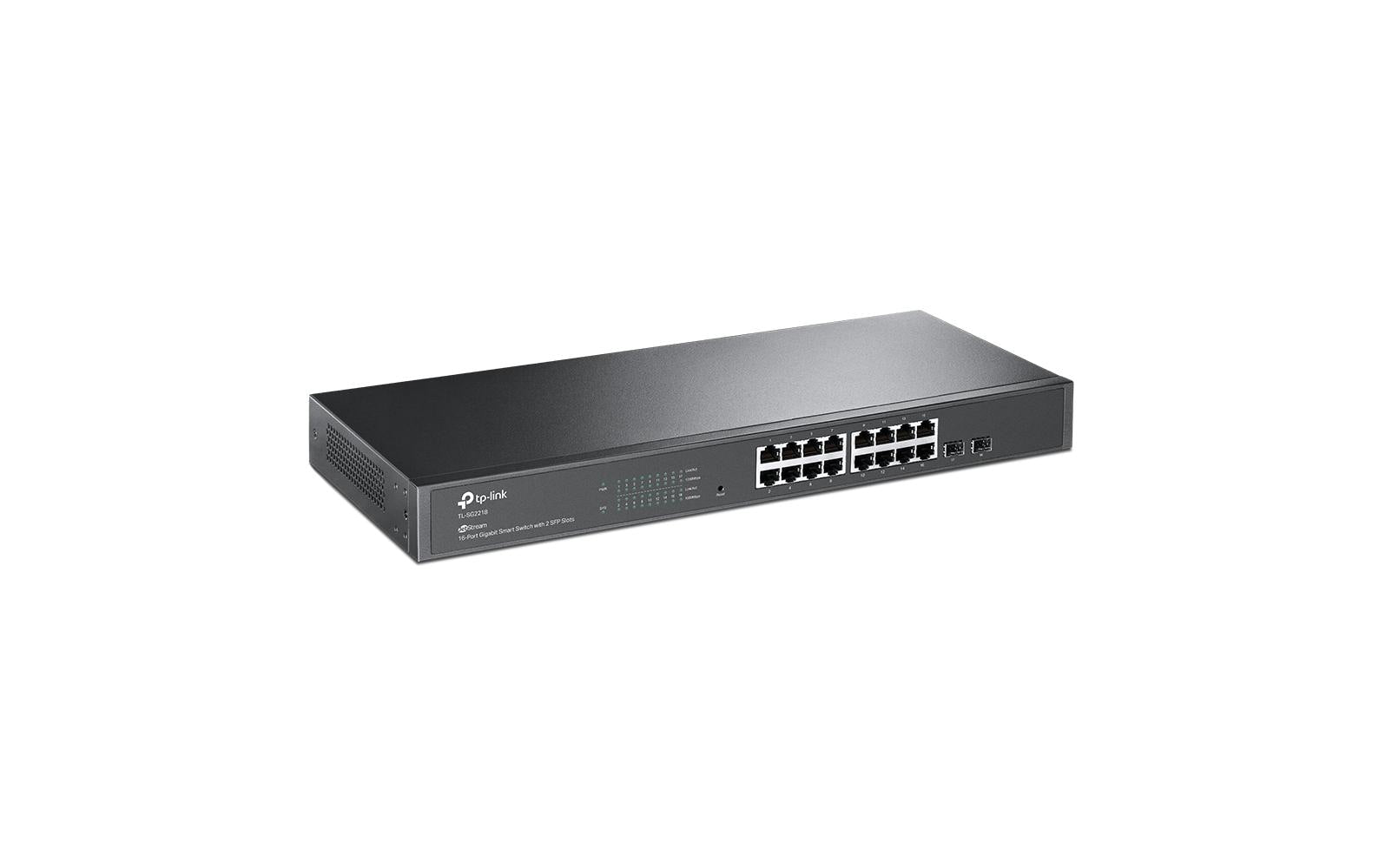 TP-Link SG2218 – Managed L2/L2+ Switch – 16× 1G, 2× SFP, 19", 1U