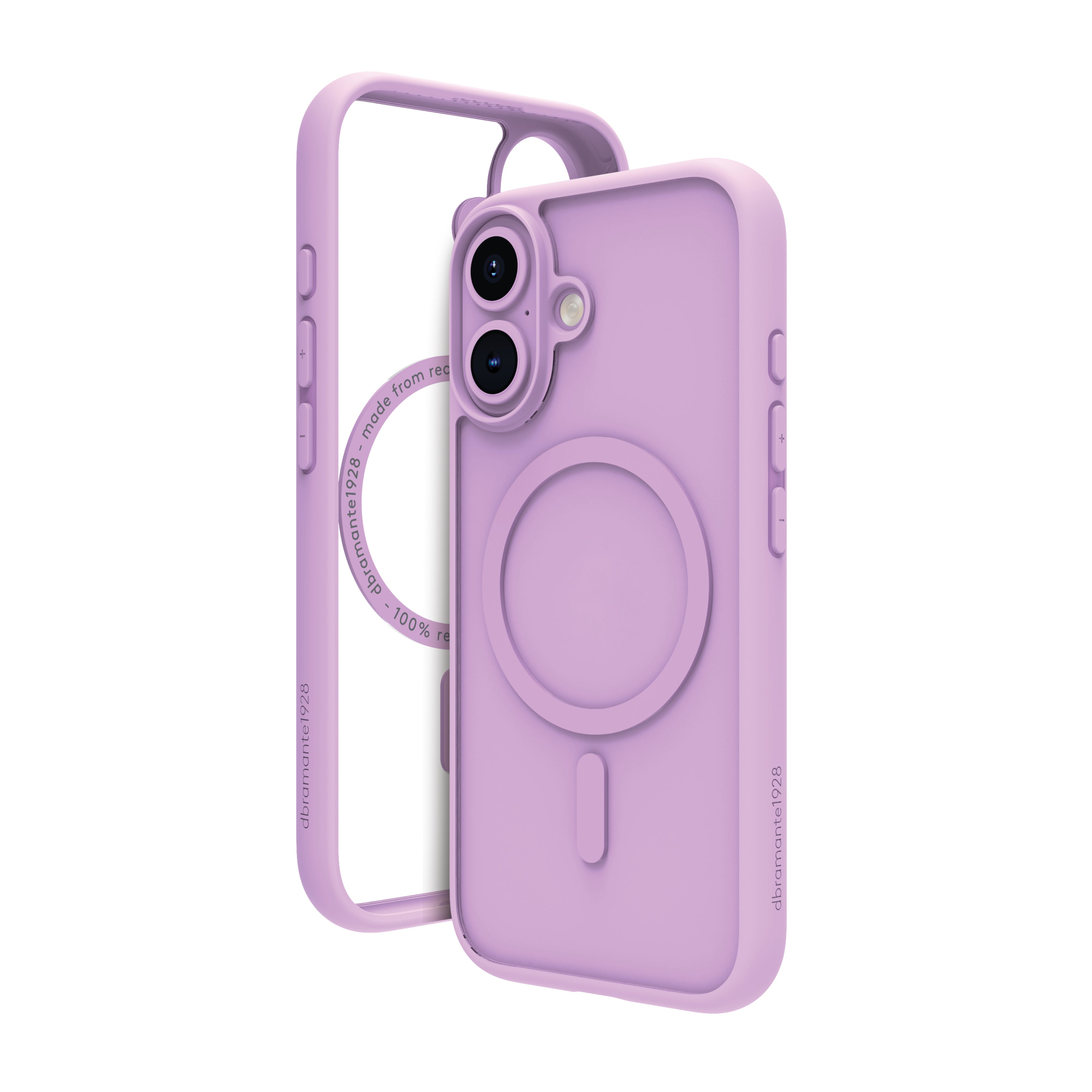dbramante1928 Grenen MagSafe Backcover – für Apple iPhone 16 Plus, Kunststoff, Pink, bis 2 m sturzsicher