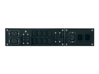 APC Service-Bypass-Panel – 230 V, 32 A, einphasig – C20 IN, 8× C13 + 2× C19 OUT – Schwarz