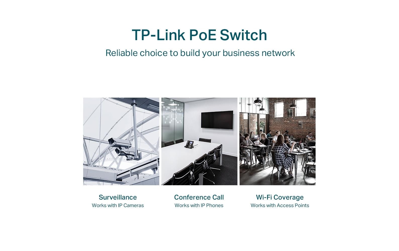 TP-Link TL-SG1428PE – Managed L2 Switch – 24× 1G (PoE+), 2× 1G, 2× SFP, PoE-Budget 250 W, 19", 1U