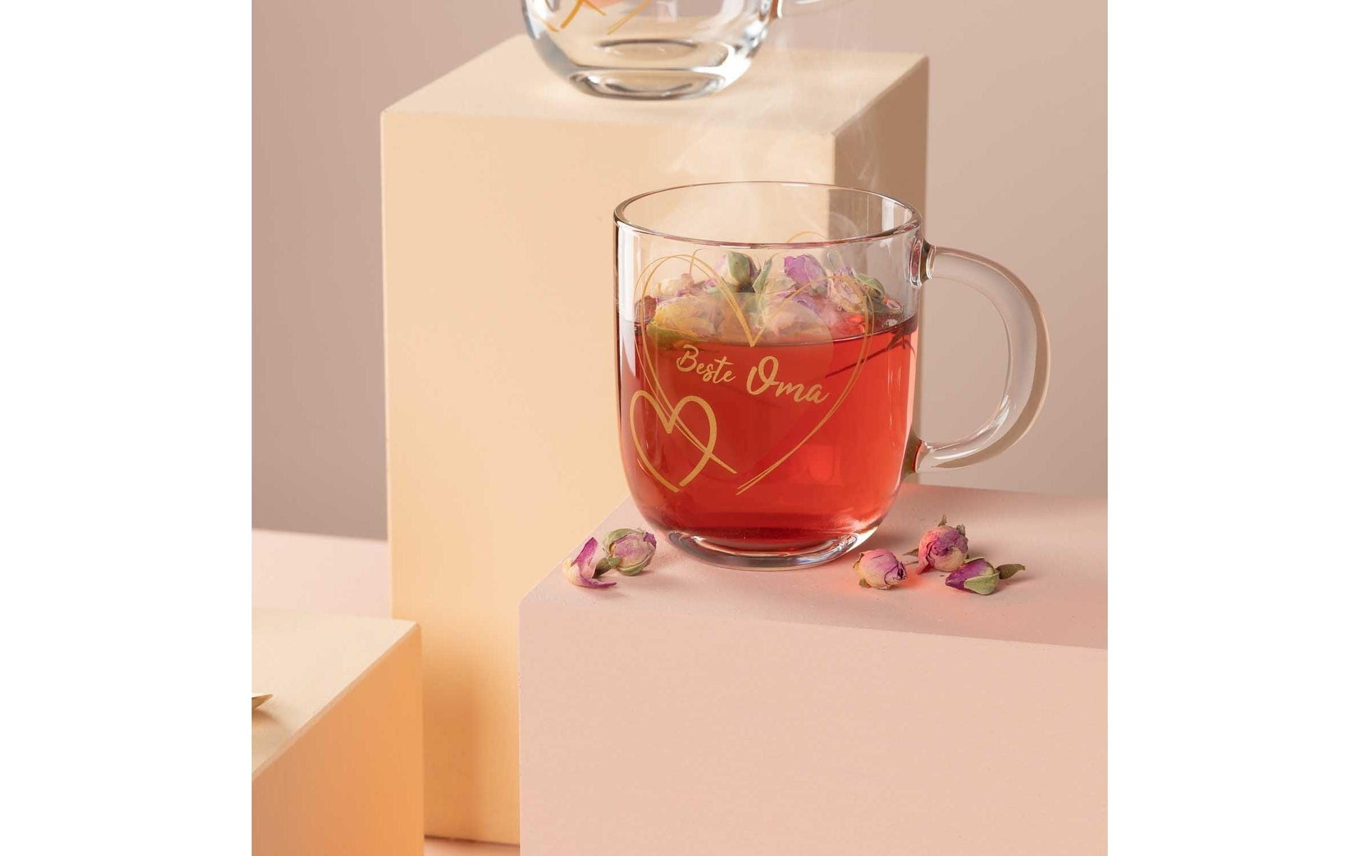 LEONARDO Tasse Emozione – 400 ml, Ø 8,7 cm, H 15,0 cm, Kalk-Natron-Glas, Transparent, mikrowellengeeignet