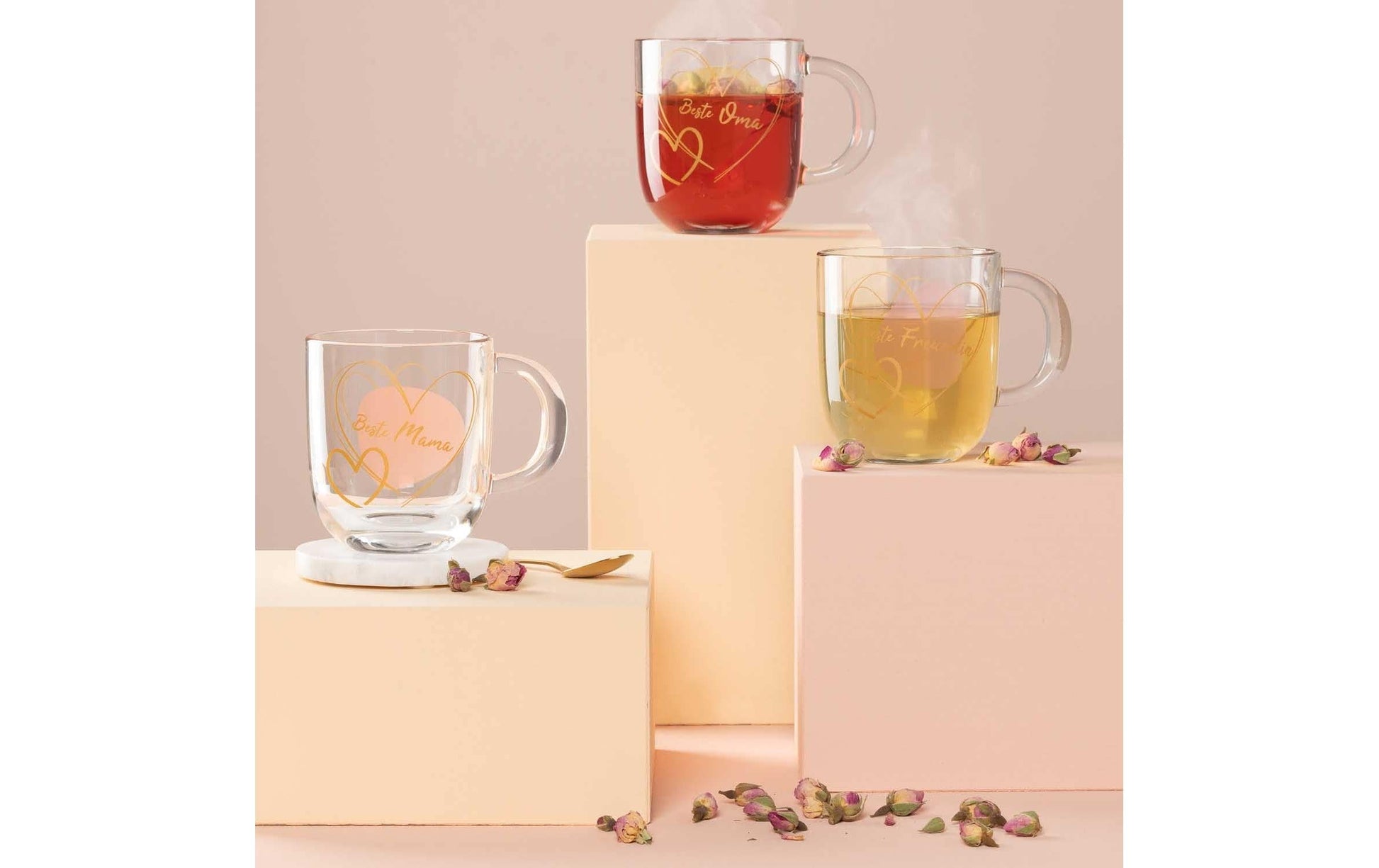 LEONARDO Tasse Emozione – 400 ml, Ø 8,7 cm, H 15,0 cm, Kalk-Natron-Glas, Transparent, mikrowellengeeignet