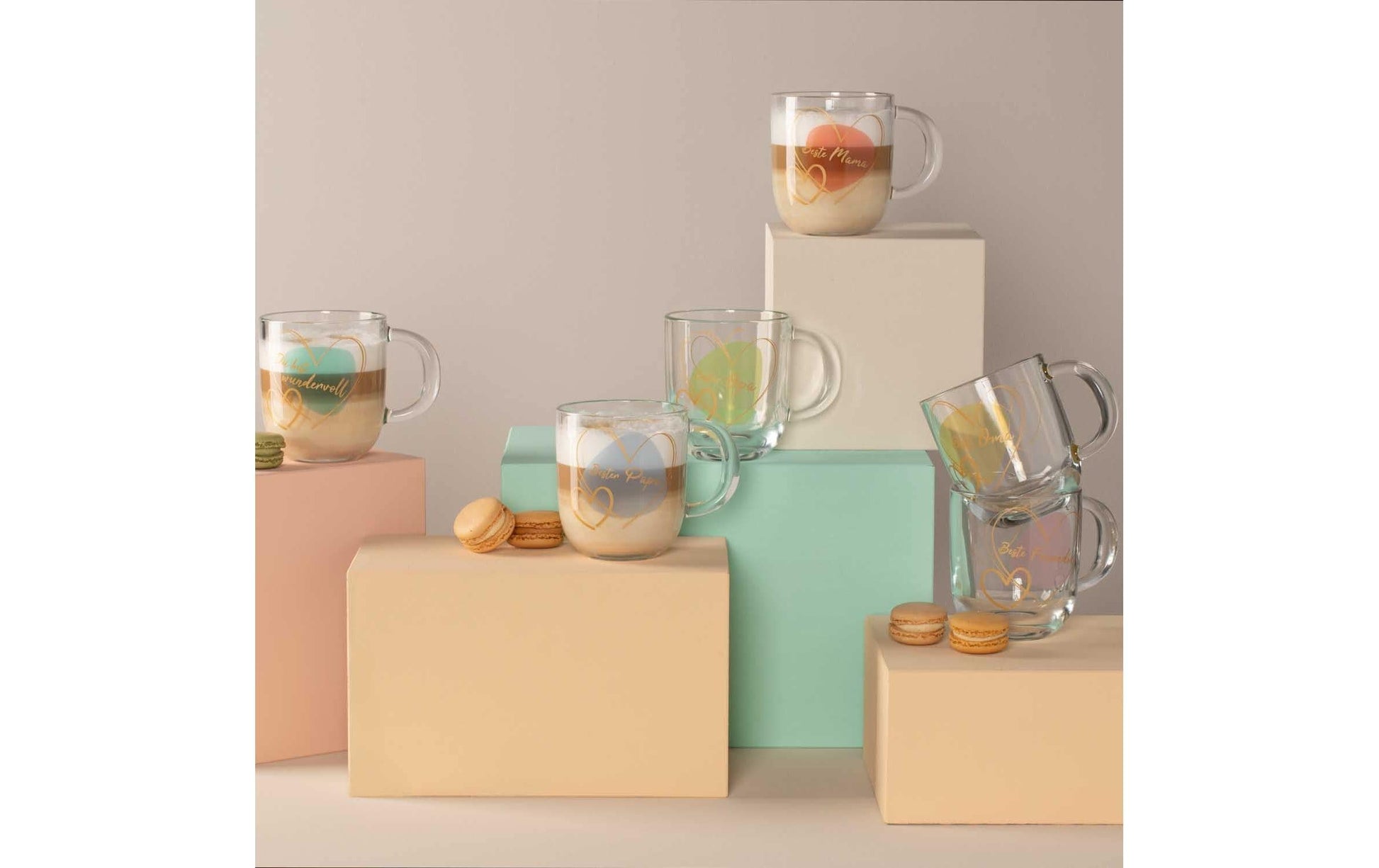 LEONARDO Kaffeetasse Emozione – 400 ml, Ø 8,7 cm, Glas, Transparent, mikrowellengeeignet