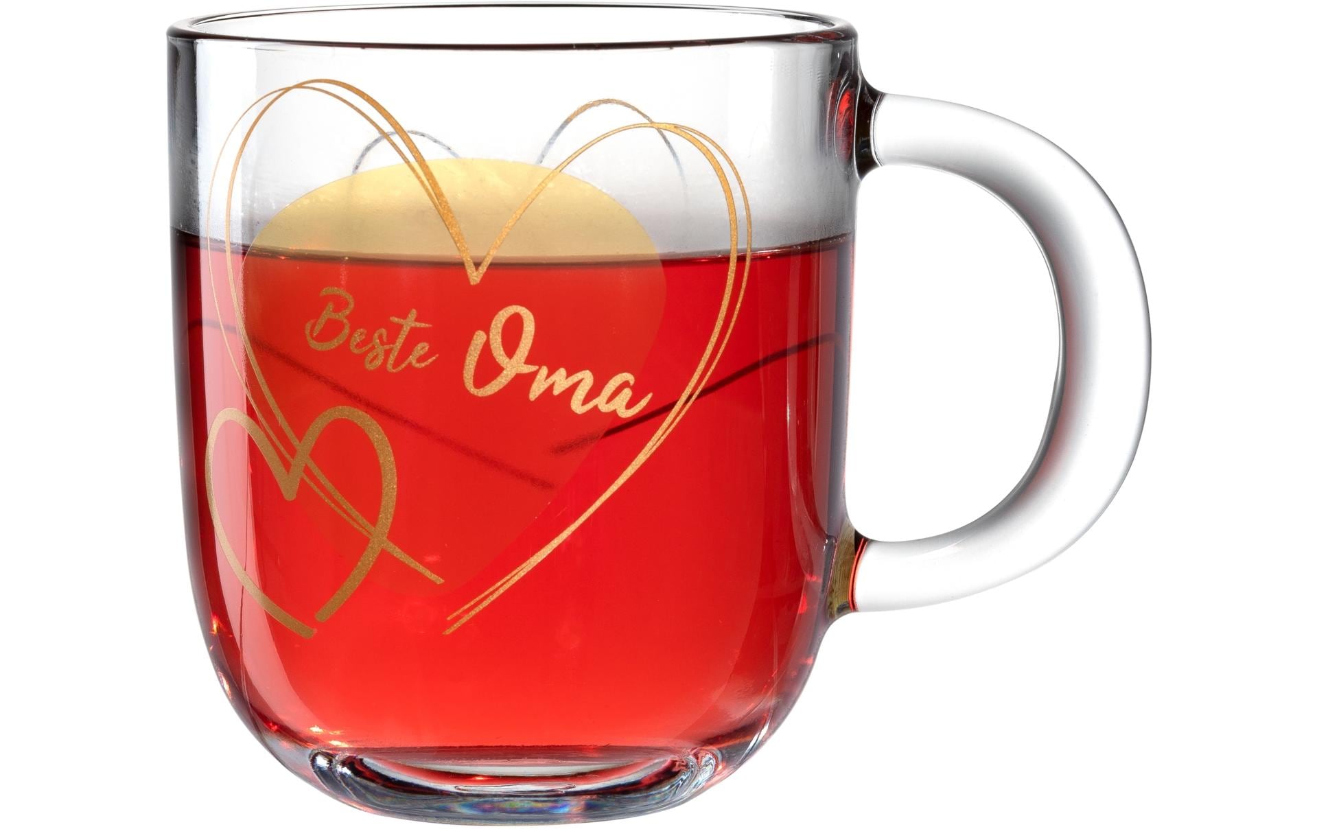 LEONARDO Tasse Emozione – 400 ml, Ø 8,7 cm, H 15,0 cm, Kalk-Natron-Glas, Transparent, mikrowellengeeignet
