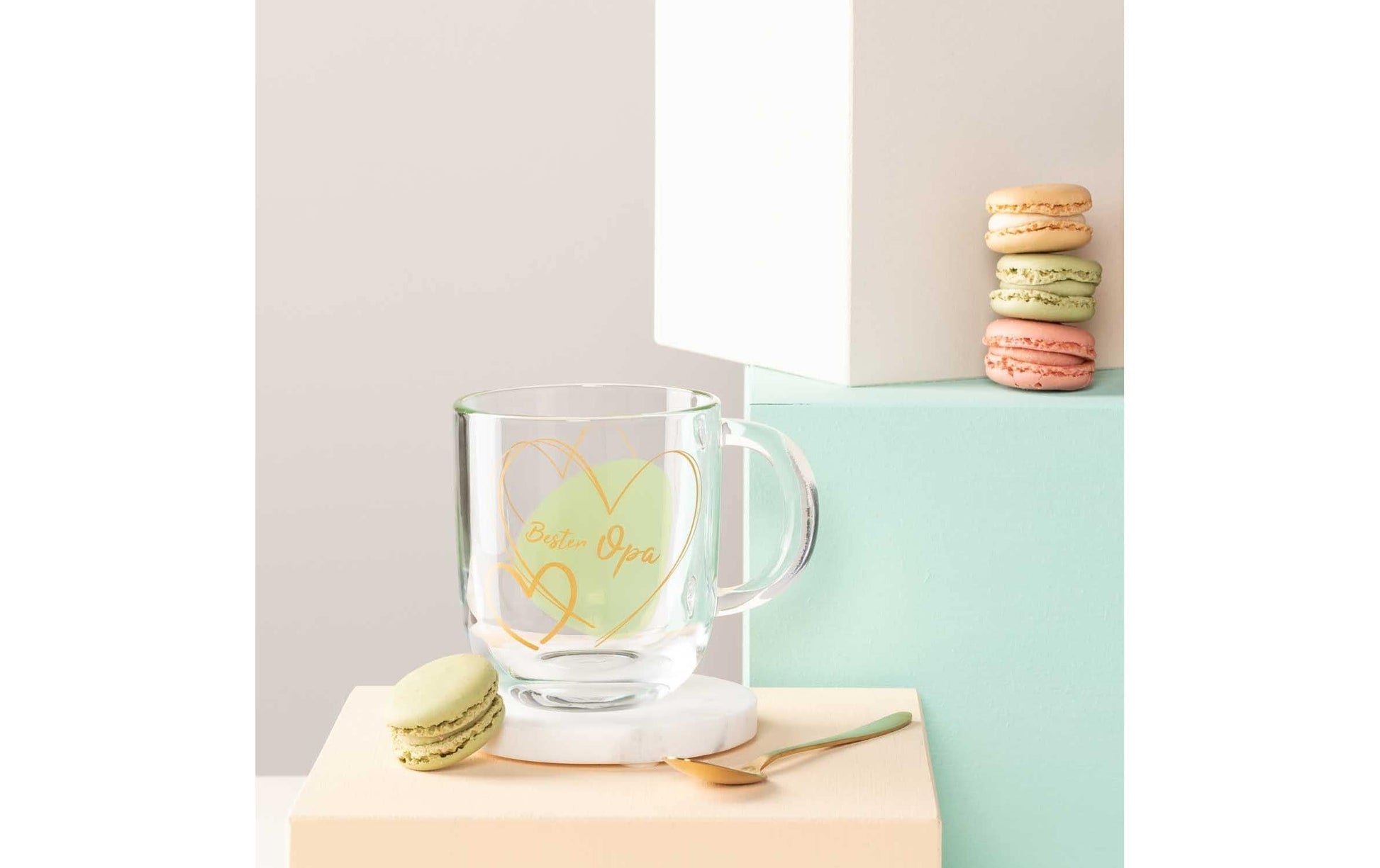LEONARDO Kaffeetasse – 400 ml, Ø 8,7 cm, H 15,0 cm, Glas, Transparent, mikrowellengeeignet