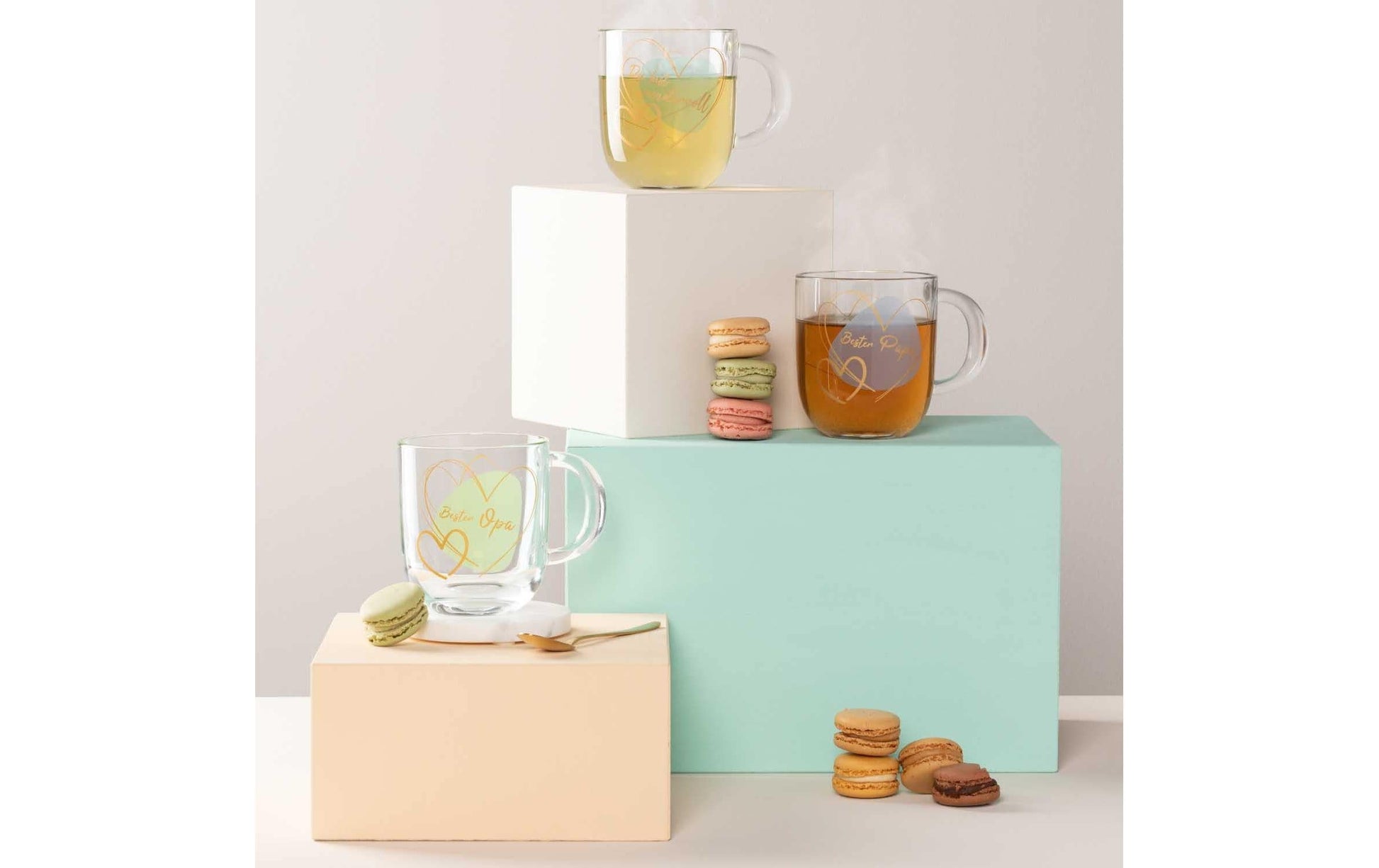 LEONARDO Kaffeetasse – 400 ml, Ø 8,7 cm, H 15,0 cm, Glas, Transparent, mikrowellengeeignet