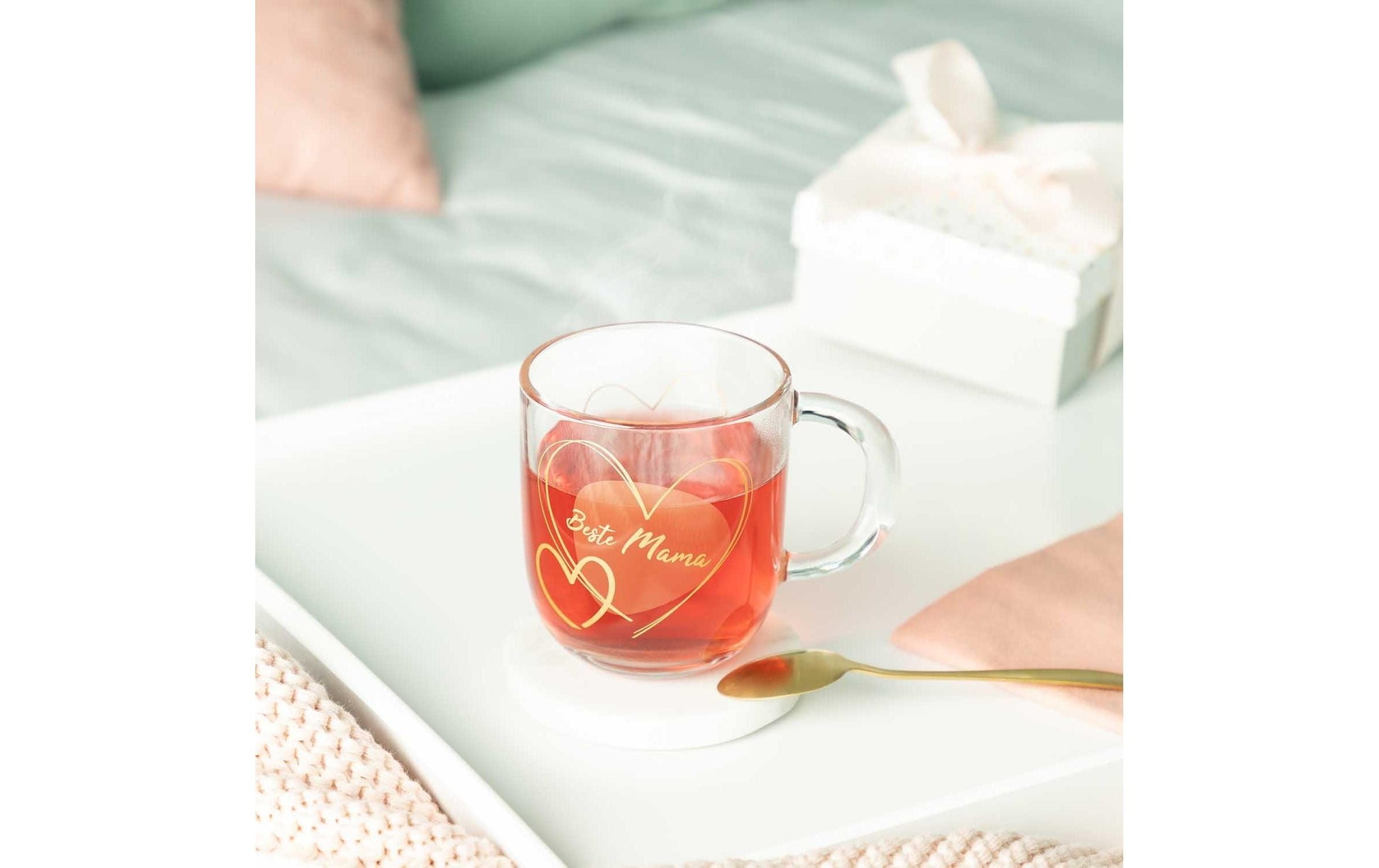 LEONARDO Tasse Emozione – 400 ml, Ø 8,7 cm, H 15,0 cm, Kalk-Natron-Glas, Transparent, mikrowellengeeignet
