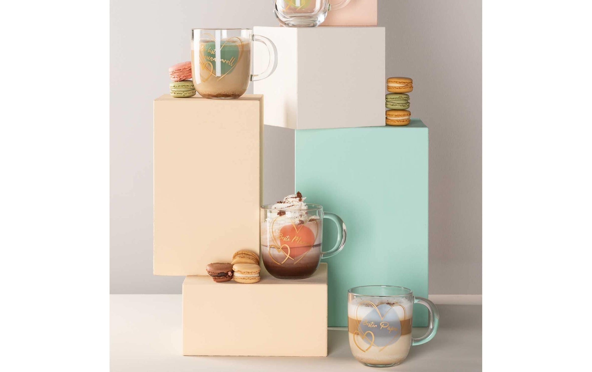 LEONARDO Tasse Emozione – 400 ml, Ø 8,7 cm, H 15,0 cm, Kalk-Natron-Glas, Transparent, mikrowellengeeignet