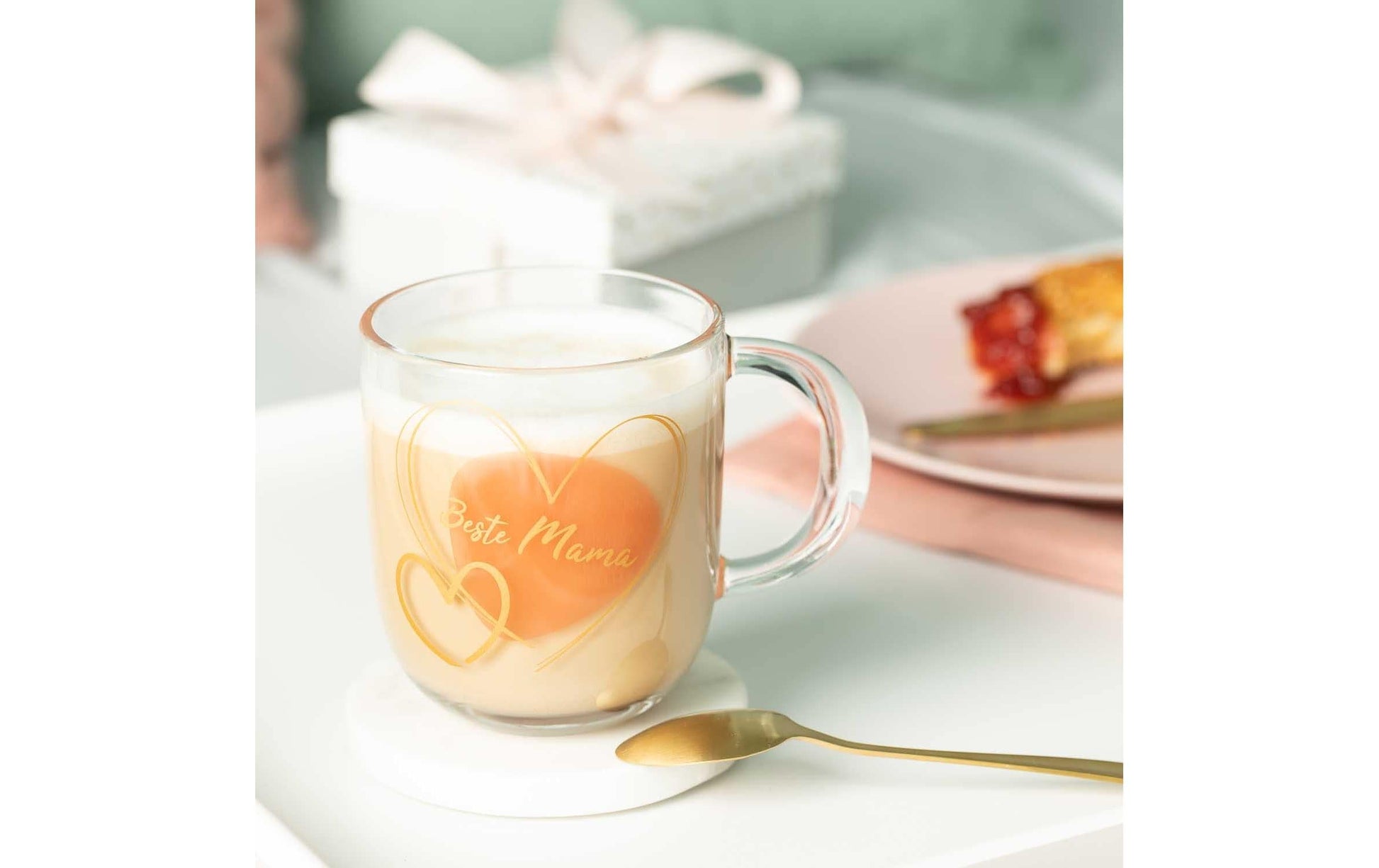 LEONARDO Tasse Emozione – 400 ml, Ø 8,7 cm, H 15,0 cm, Kalk-Natron-Glas, Transparent, mikrowellengeeignet