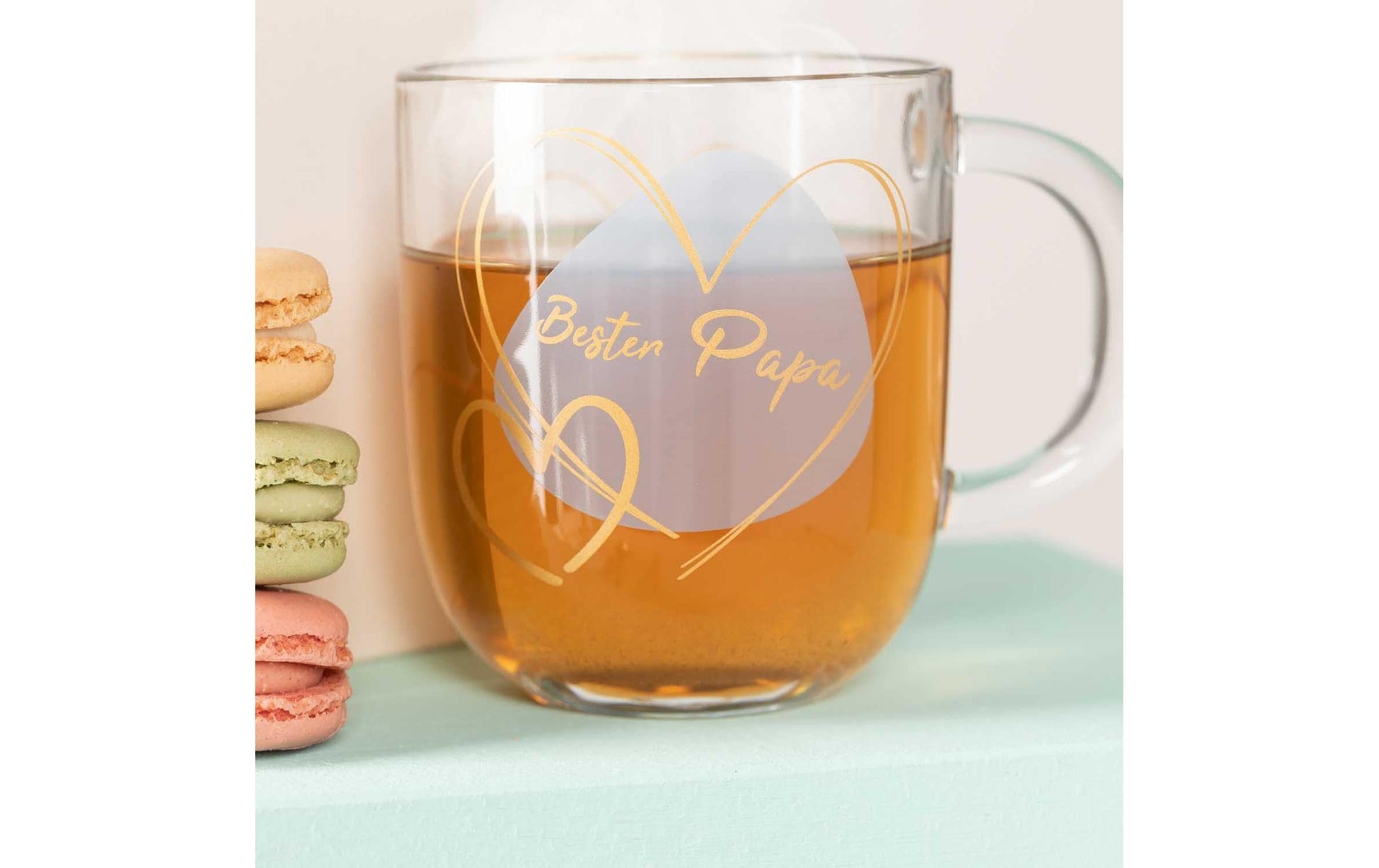 LEONARDO Kaffeetasse – 400 ml, Ø 8,7 cm, H 15,0 cm, Glas, Transparent, mikrowellengeeignet