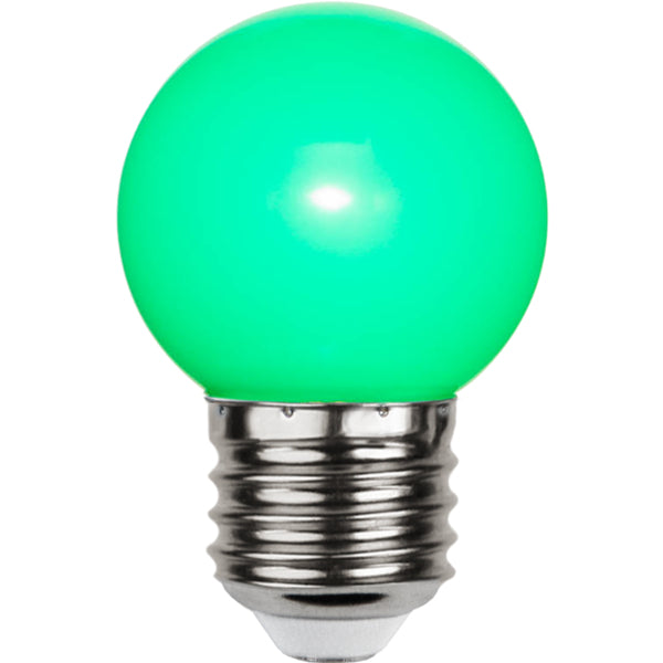 Star Trading LED-Leuchtmittel E27 G45 – Grün, 15 lm, 1 W – IP20