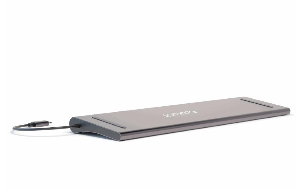4smarts 11in1 Multiport-Adapter – USB-C, 1× HDMI, 1× VGA, 3× USB-A, 100 W PD, GbE, für USB-C-Geräte