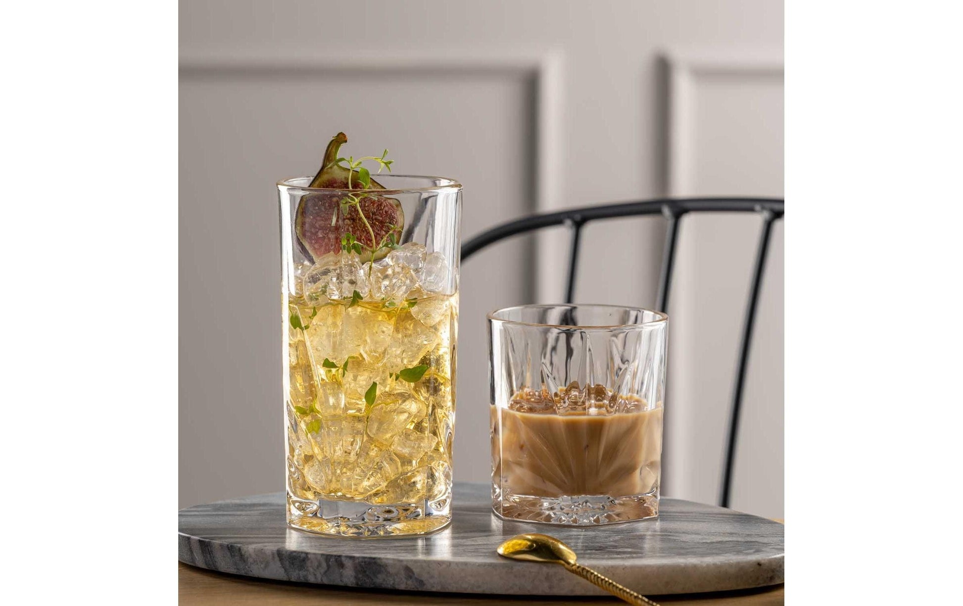 LEONARDO Whiskyglas Capri – 4er Set, 220 ml, Ø 7,6 cm, Kalk-Natron-Glas, Transparent, spülmaschinenfest
